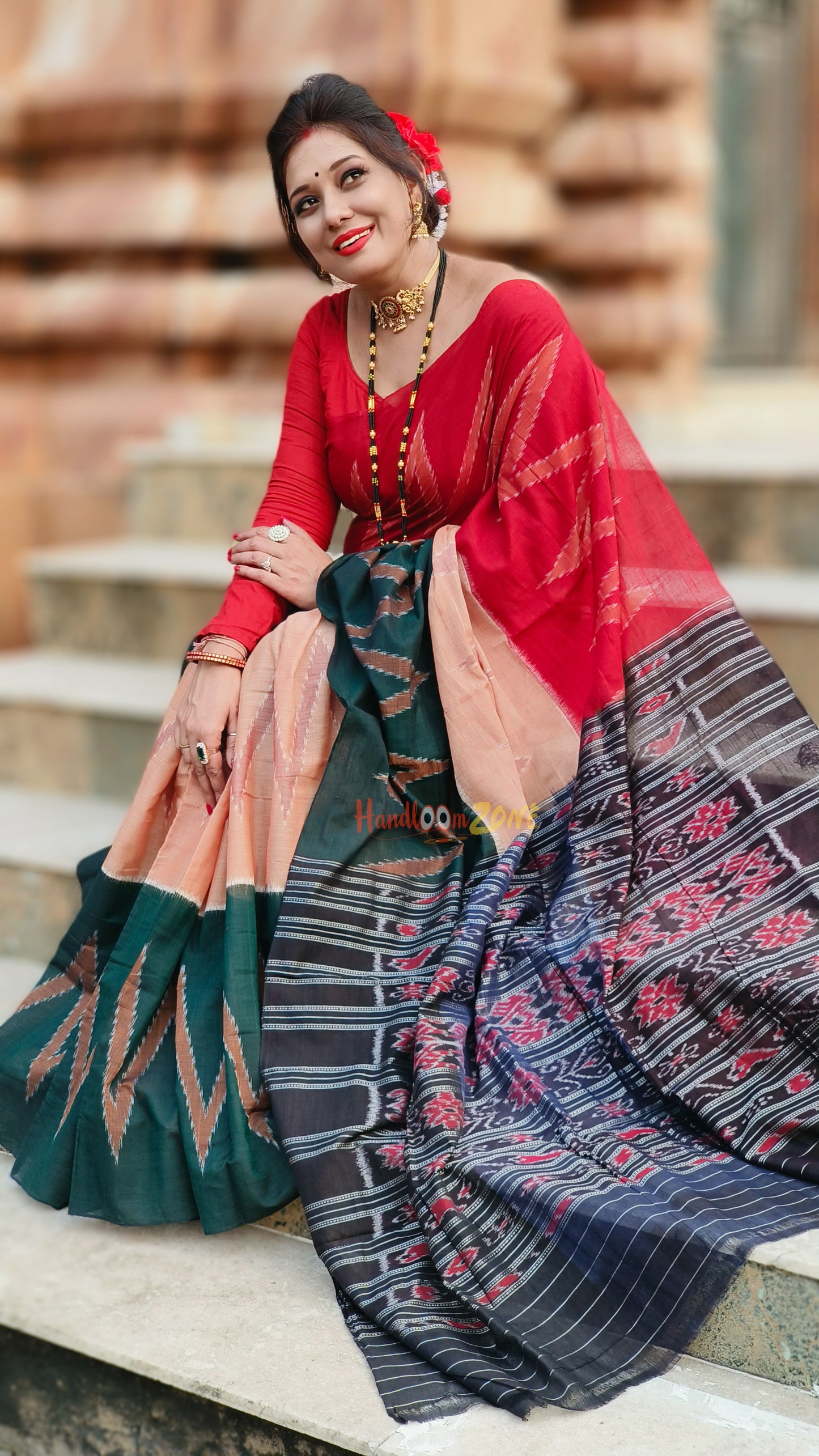 Exclusive 3d cotton saree