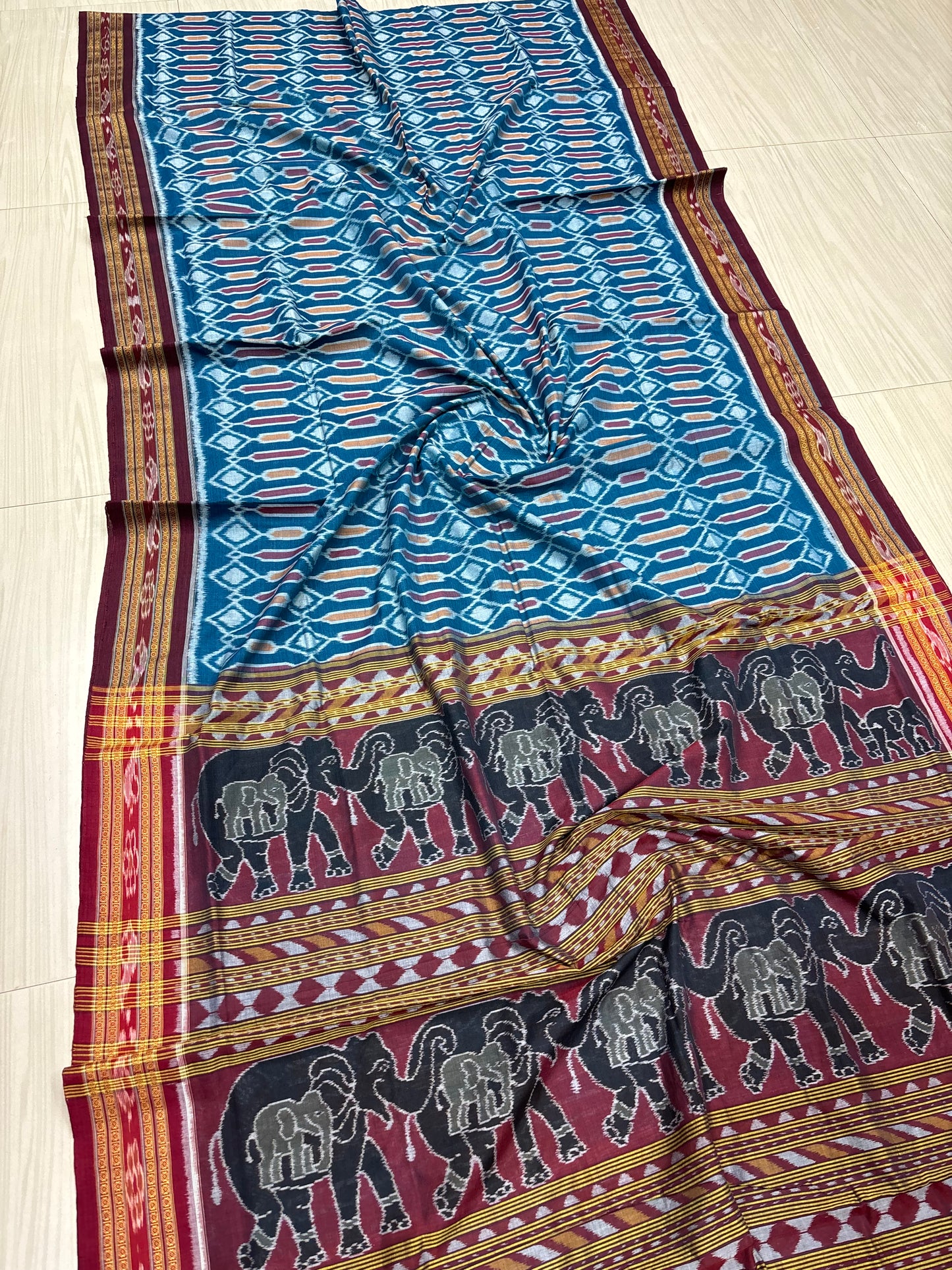 Contemporary cotton saree