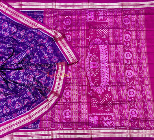 Sambalpuri mini nabakothi pure silk saree