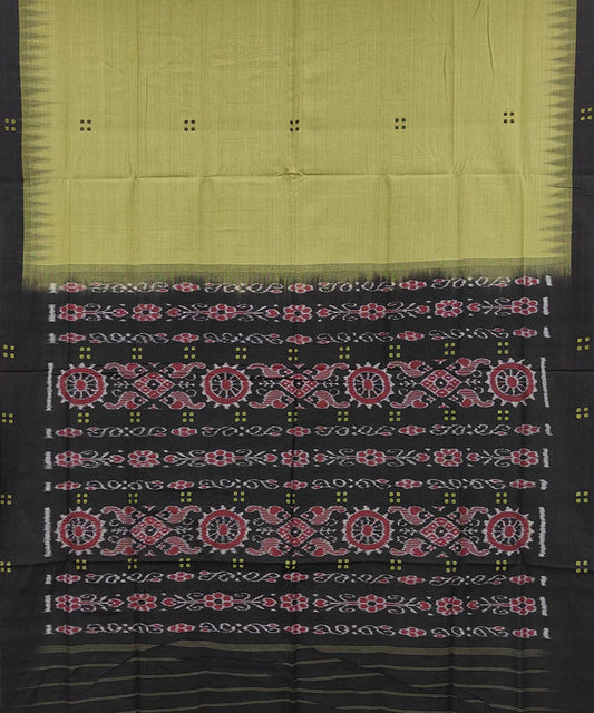 Border buti cotton saree