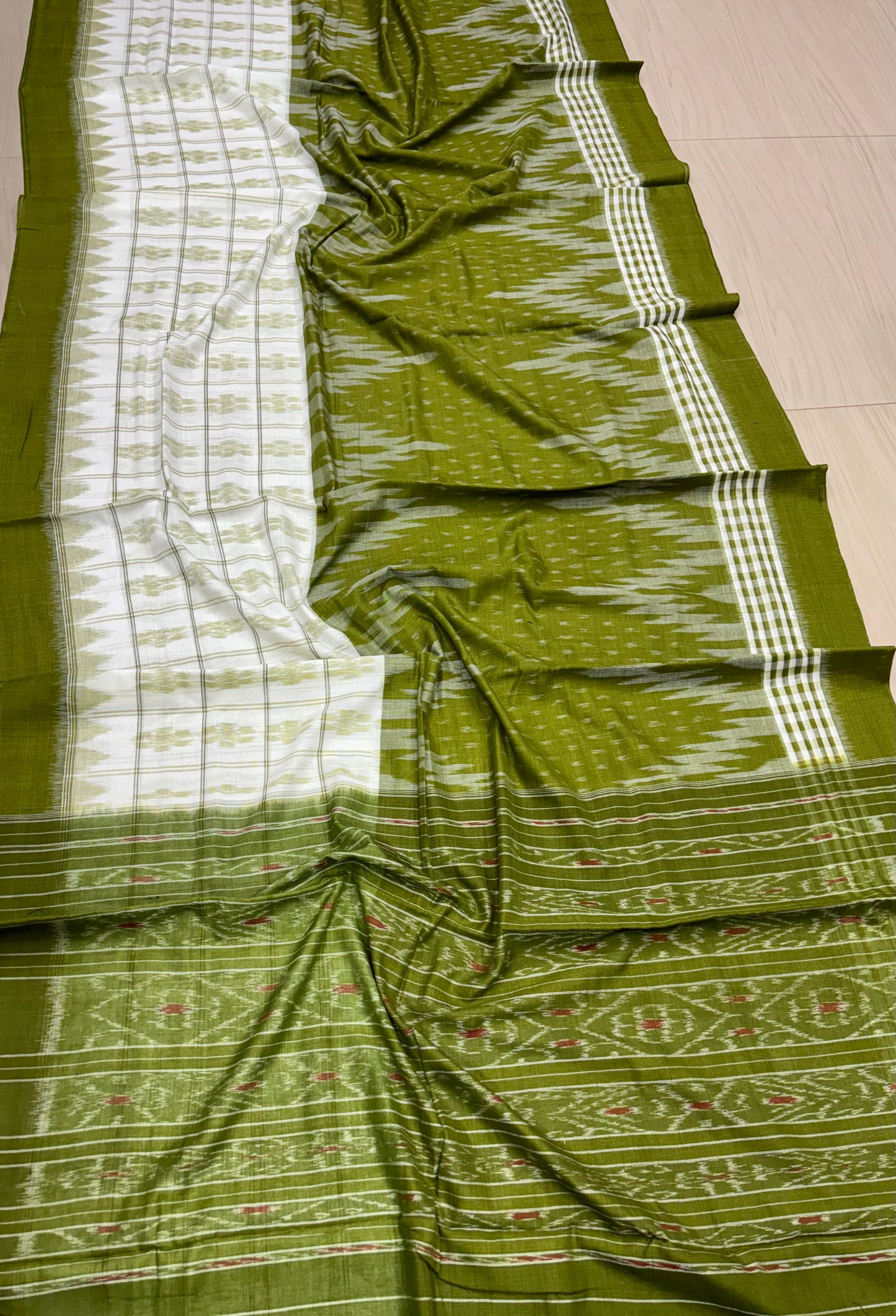 Half n half cotton saree
