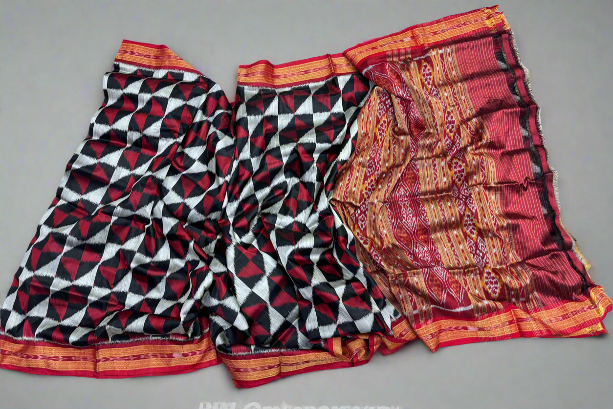 Pataka khandua silk saree
