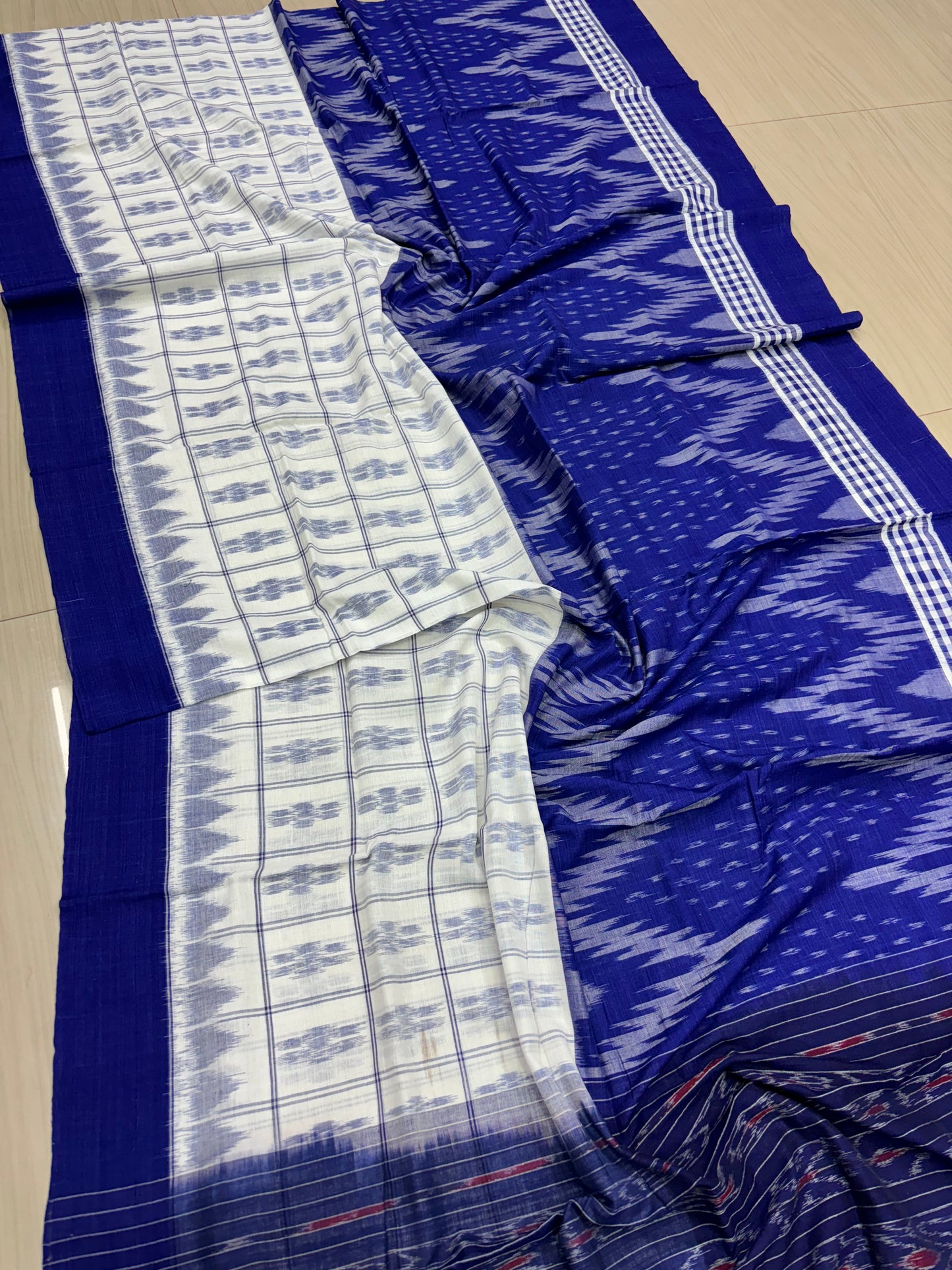 Half n half cotton saree