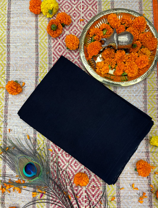 Pure cotton 3 unstitched suit set white with black