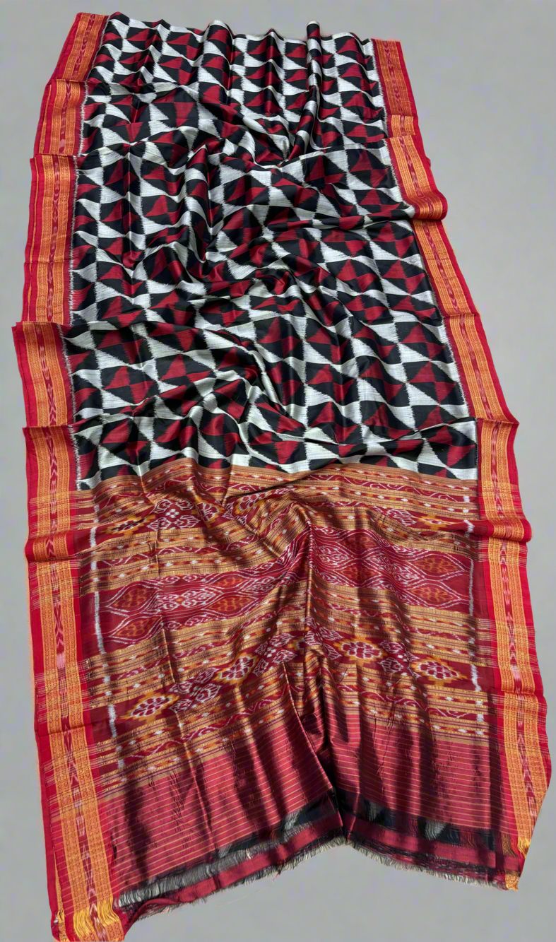 Pataka khandua silk saree