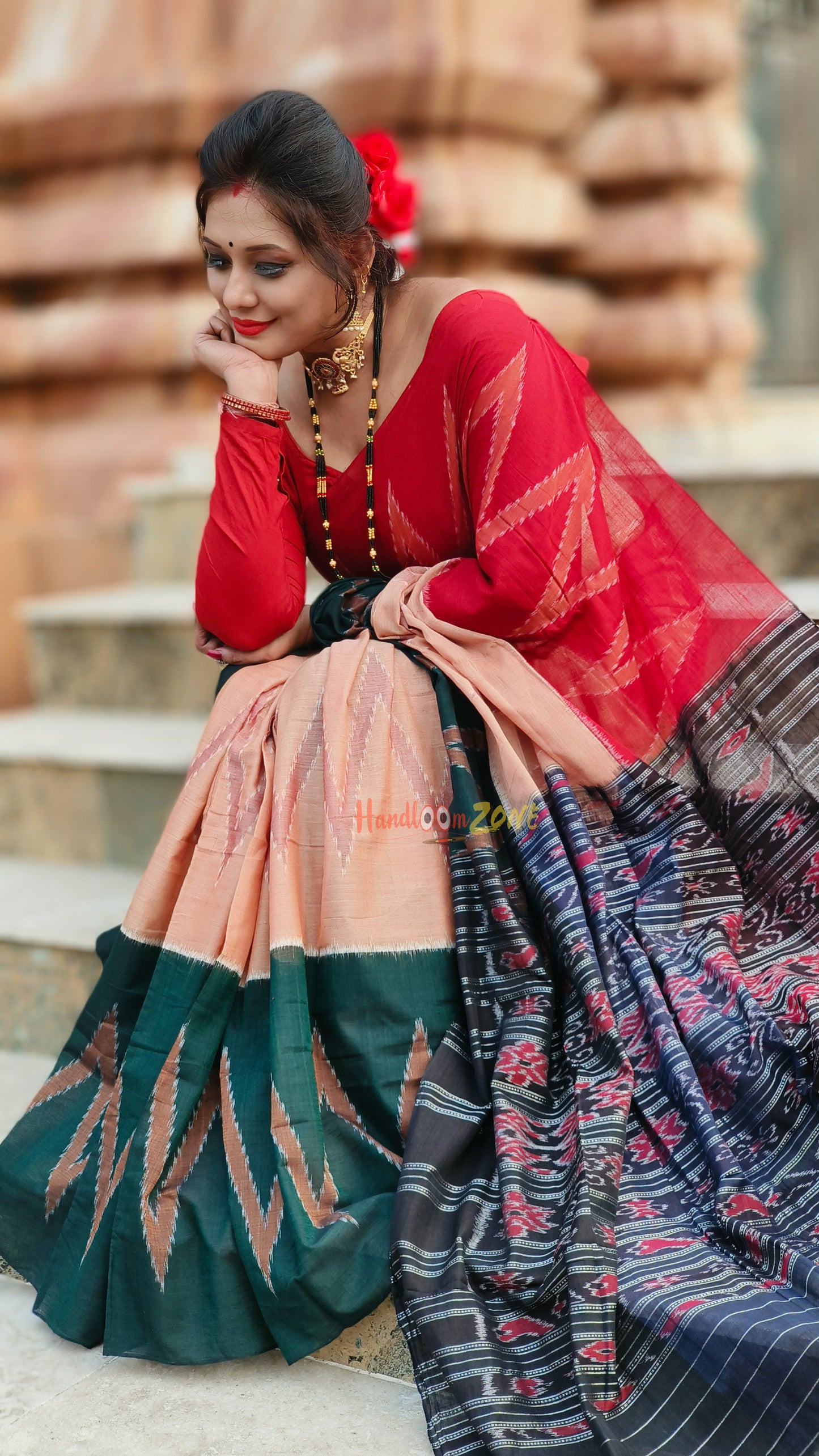 Exclusive 3d cotton saree