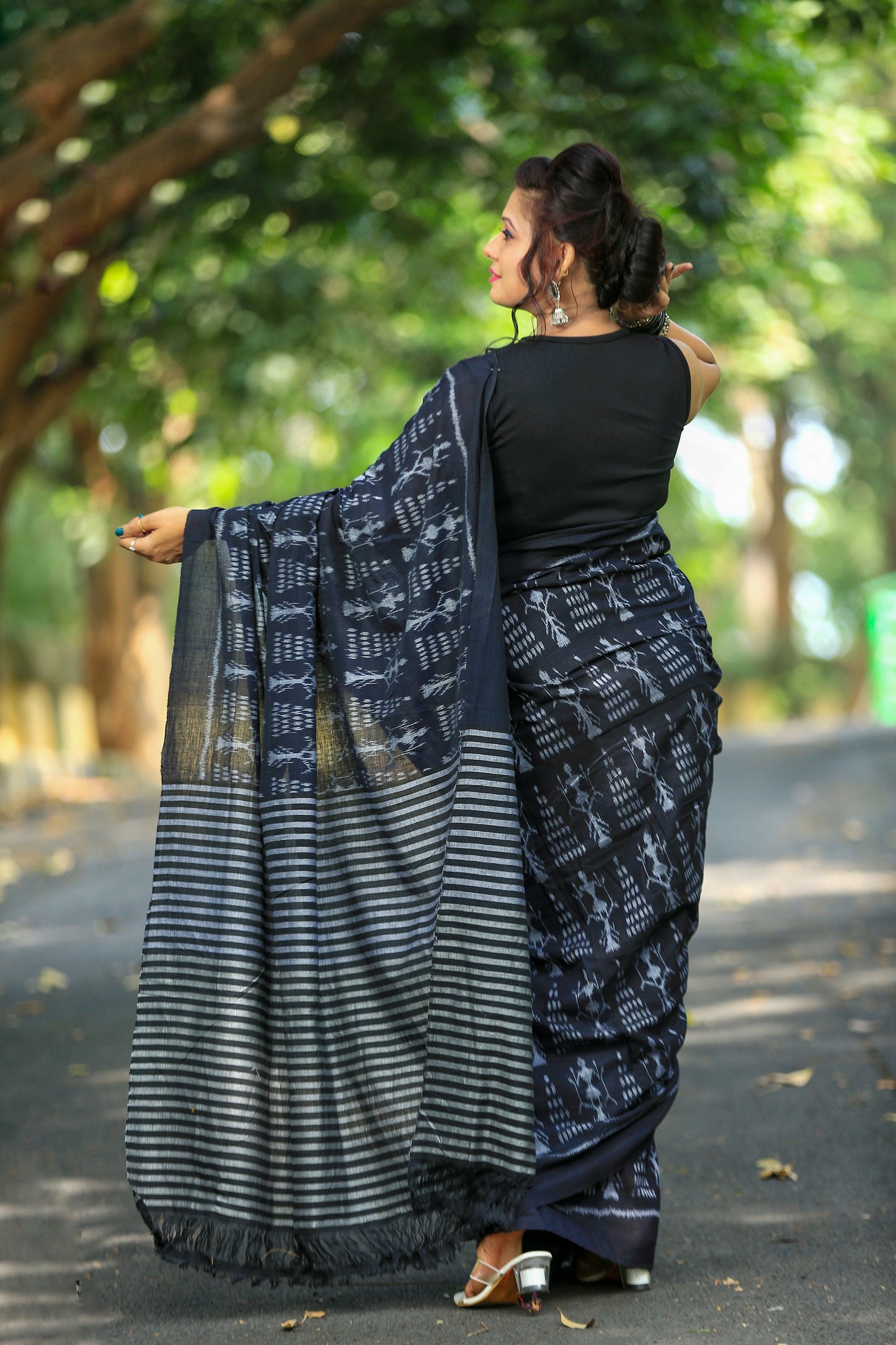Special traibal with chita cotton saree