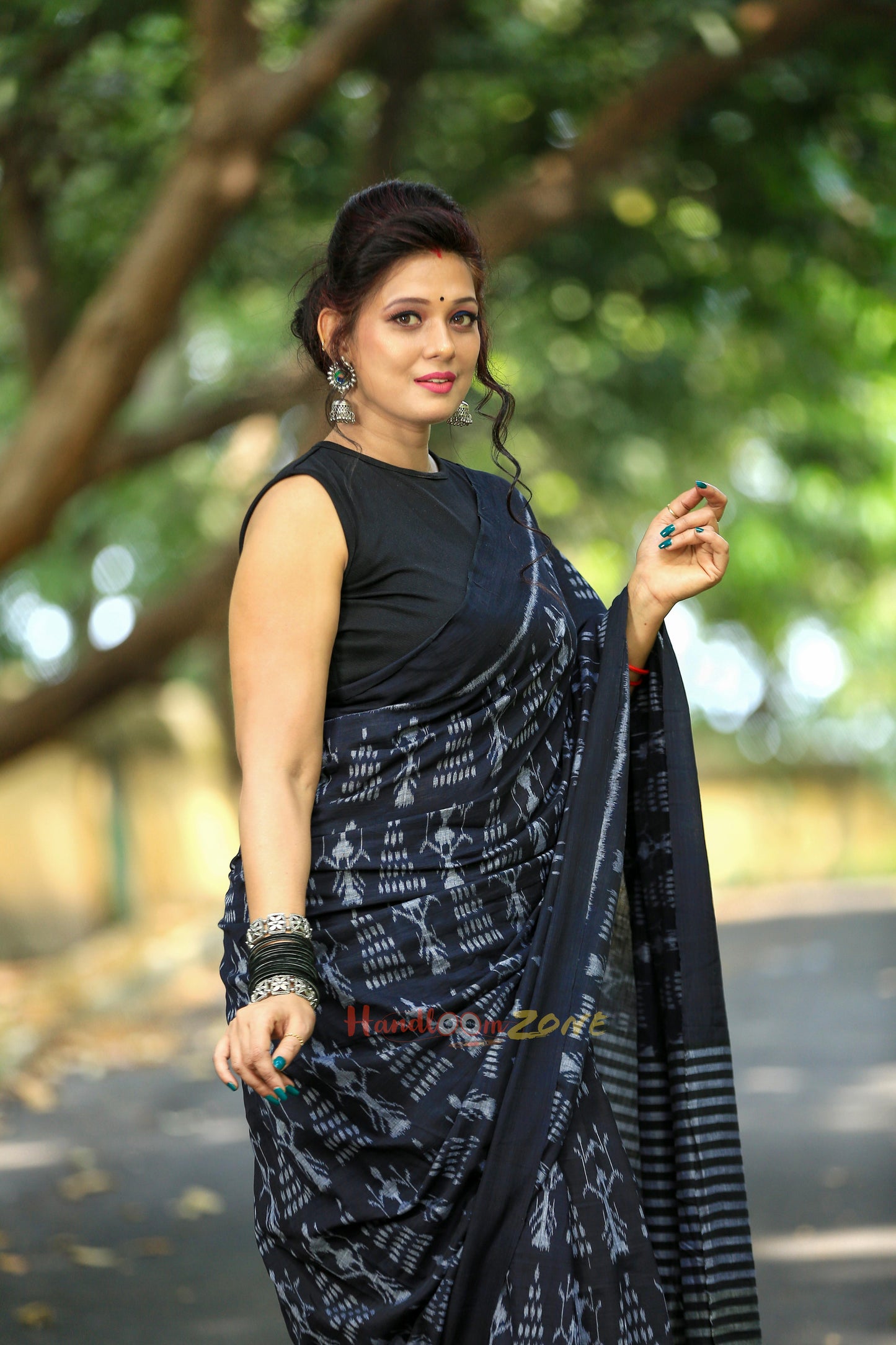 Special traibal with chita cotton saree