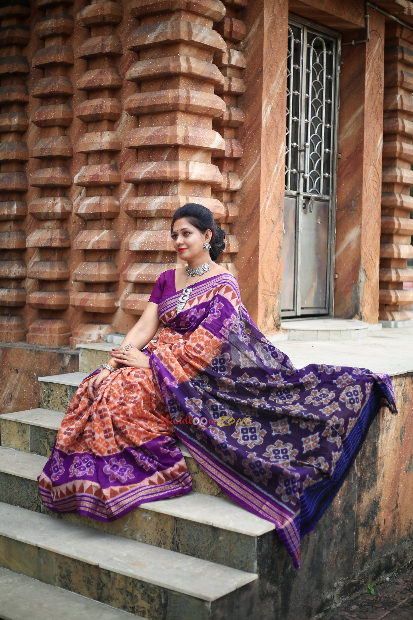 Contemporary cotton saree