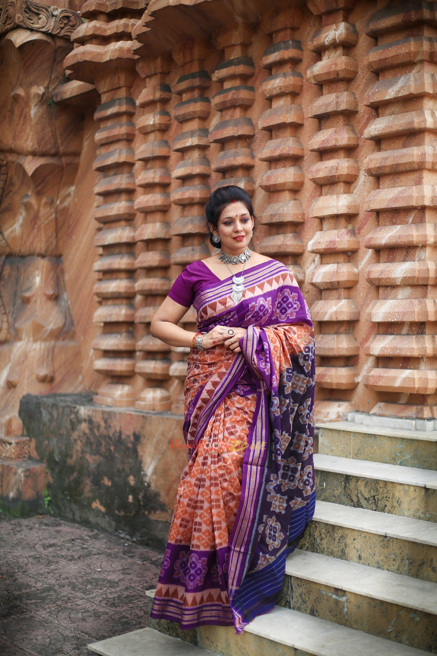 Contemporary cotton saree