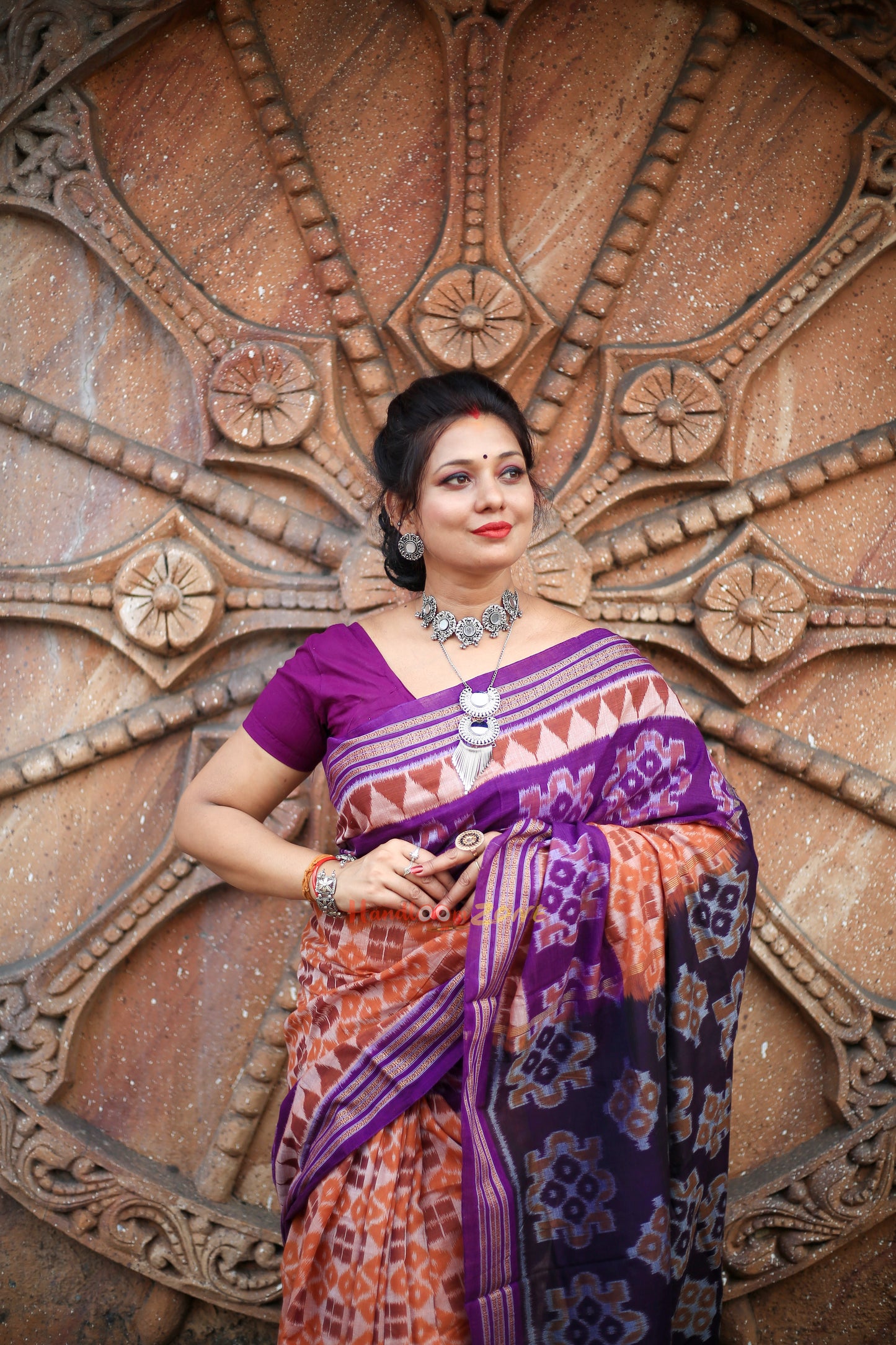 Contemporary cotton saree