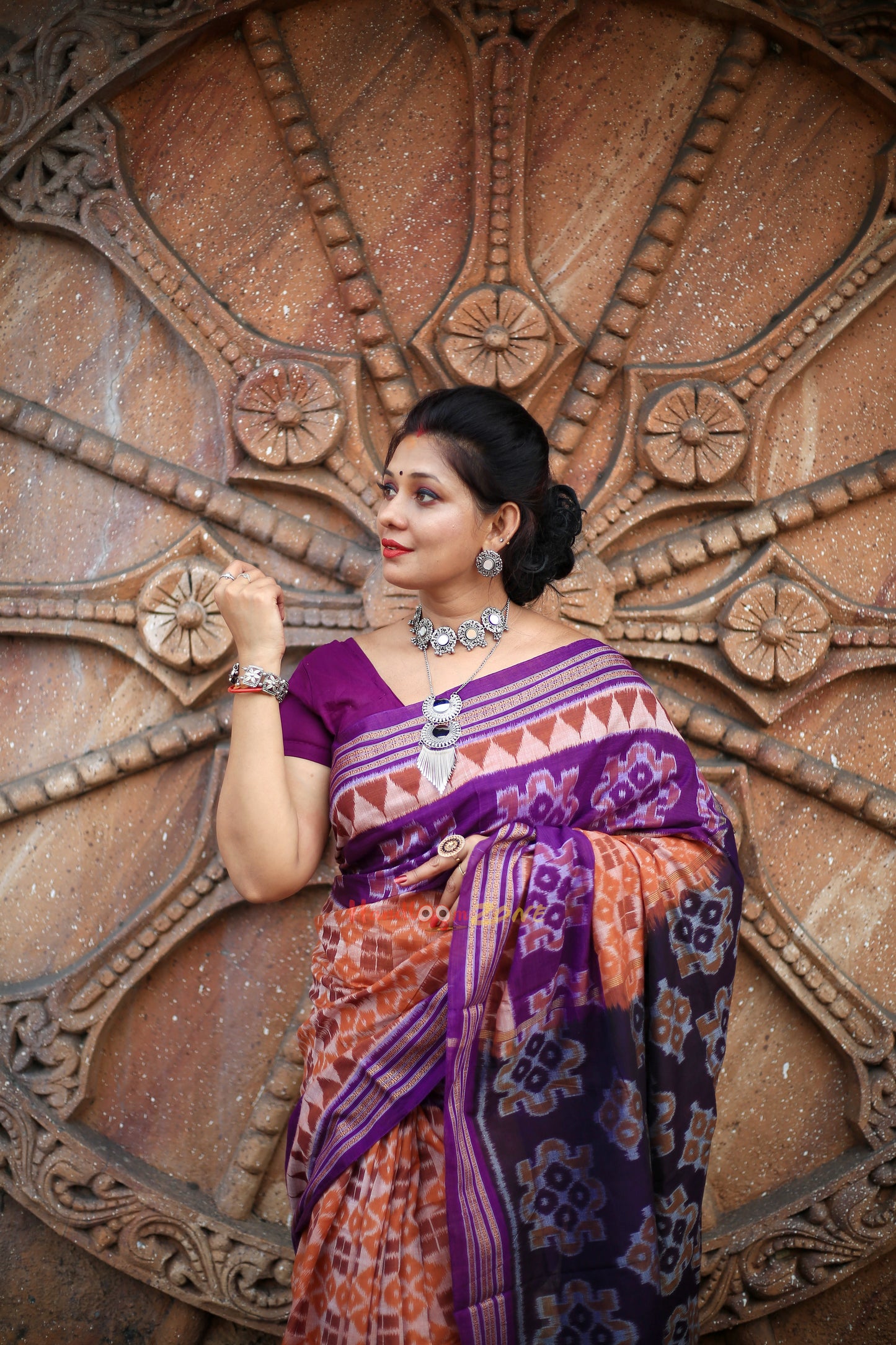 Contemporary cotton saree