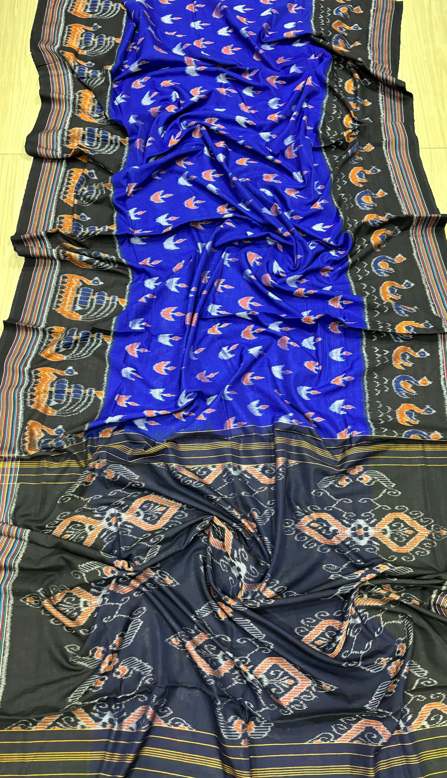 Boat Design cotton saree