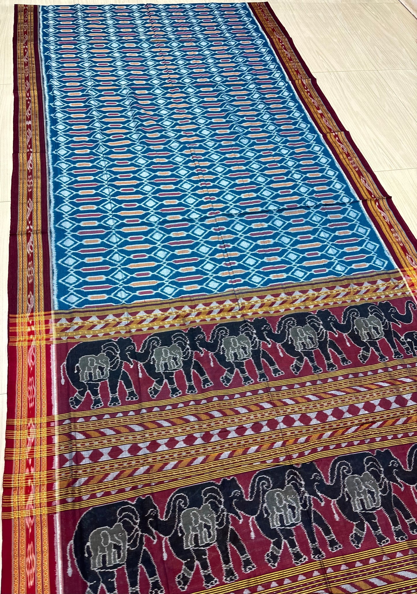 Contemporary cotton saree