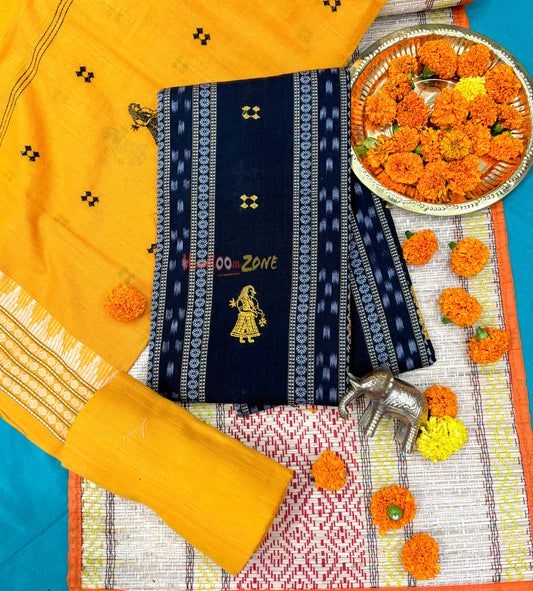 Pure cotton unstitched 3 suits set
