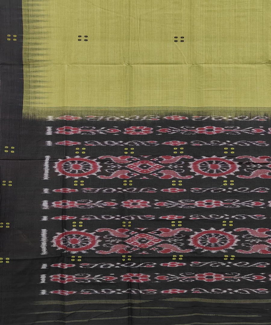 Border buti cotton saree