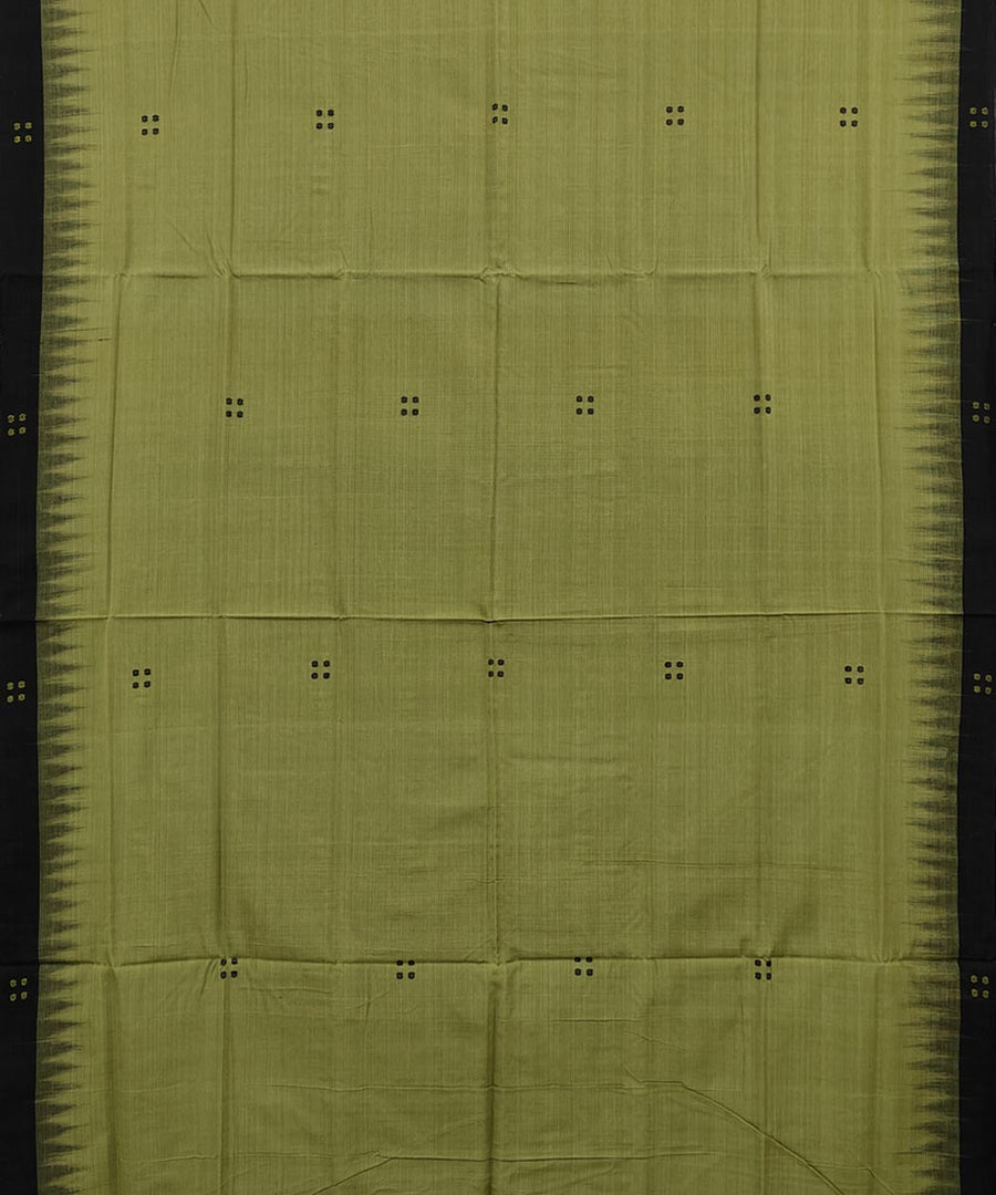 Border buti cotton saree