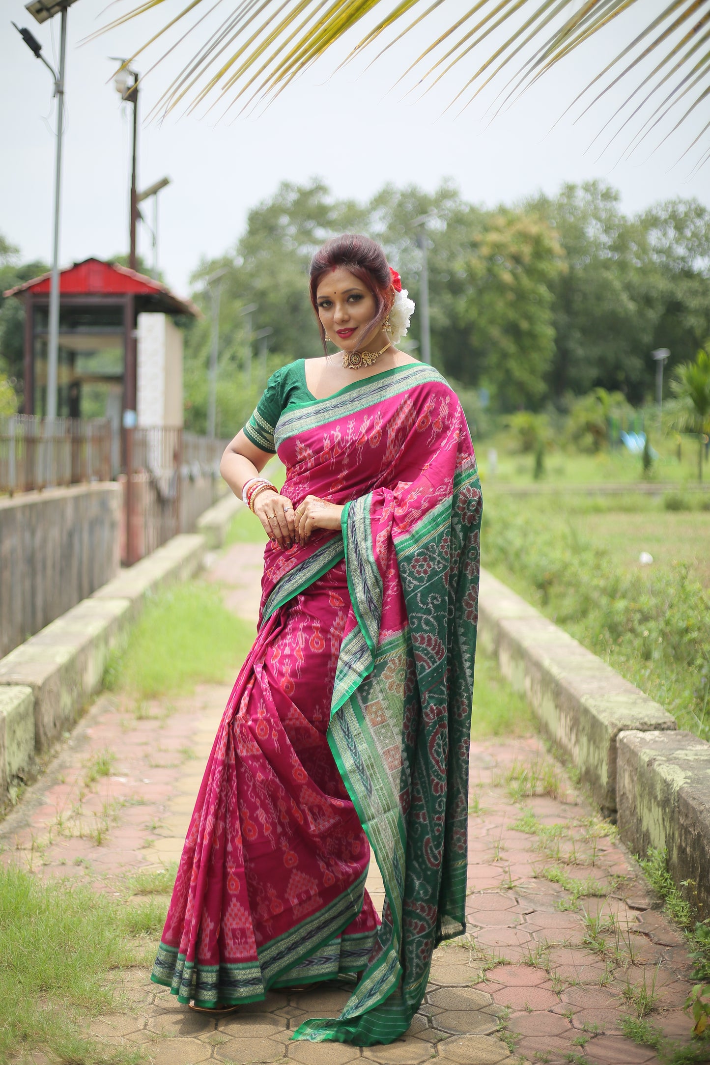 Special tribal tree khandua cotton saree