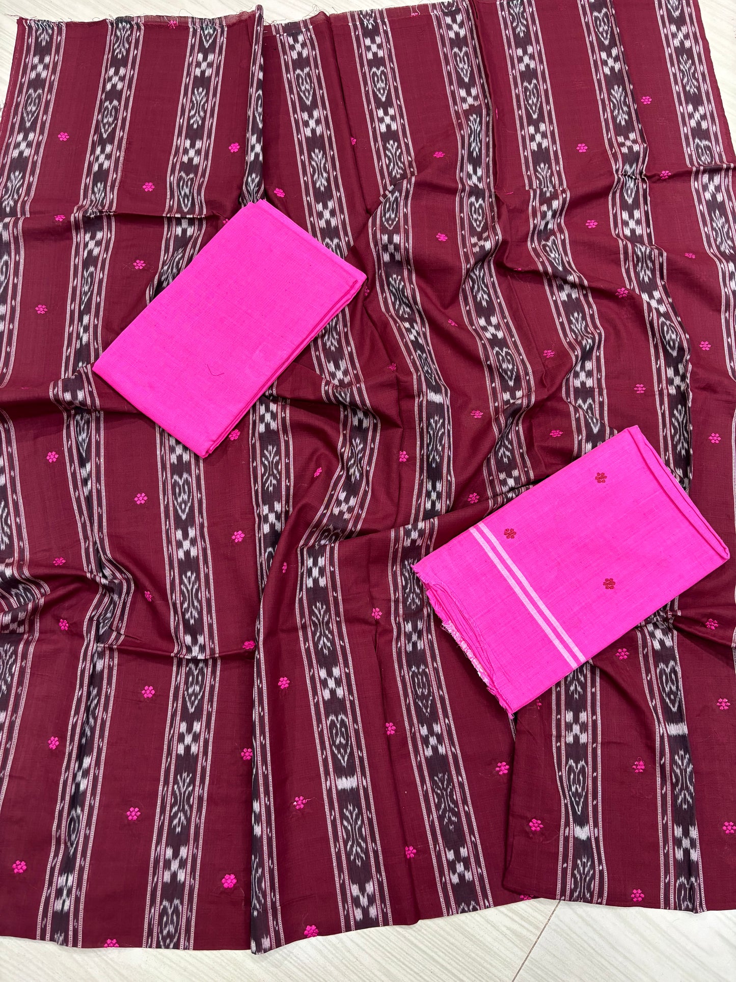 Bandha ikat buti shalwar suit set