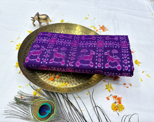 Sambalpuri mini nabakothi pure silk saree