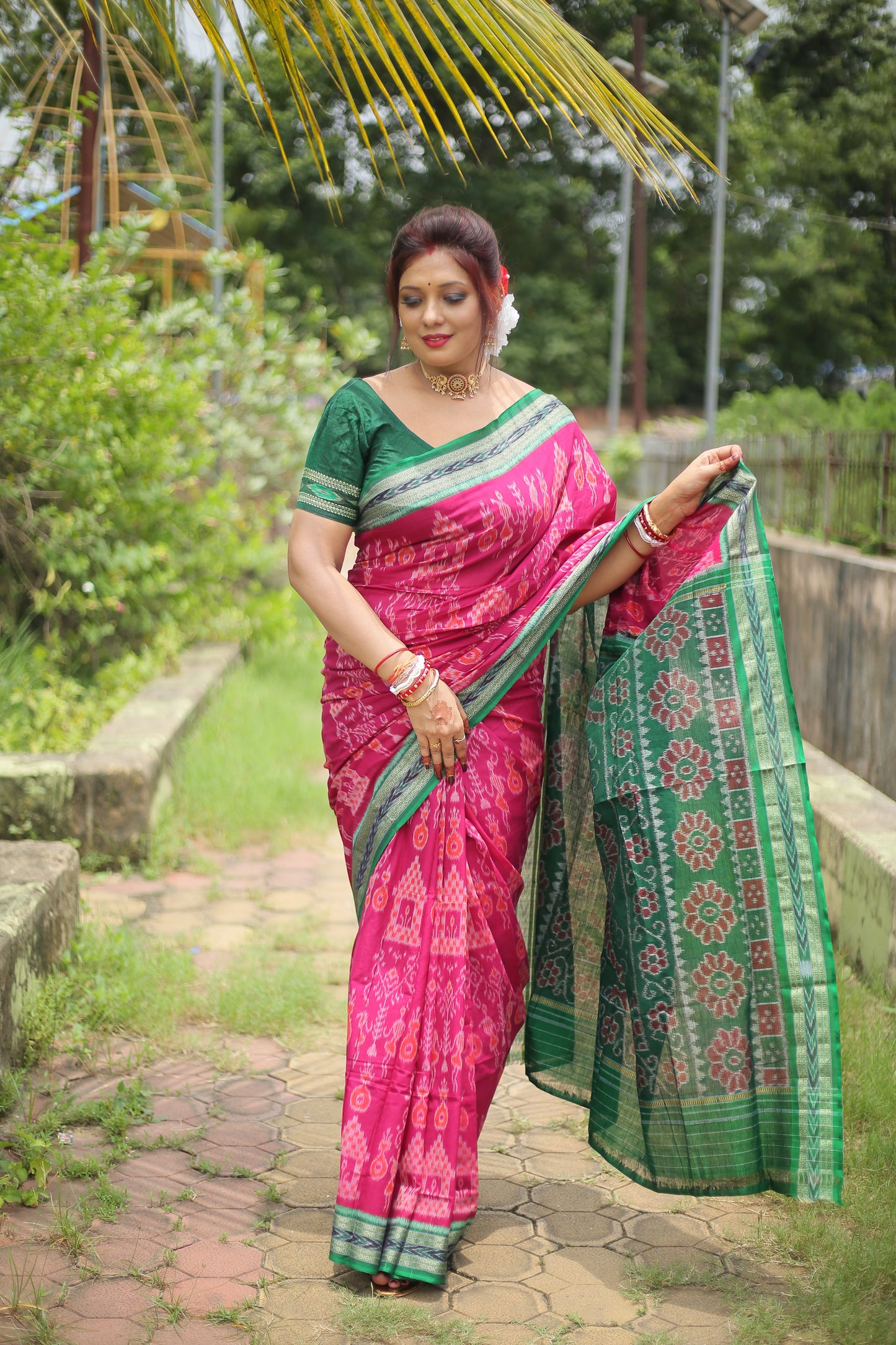 Special tribal tree khandua cotton saree
