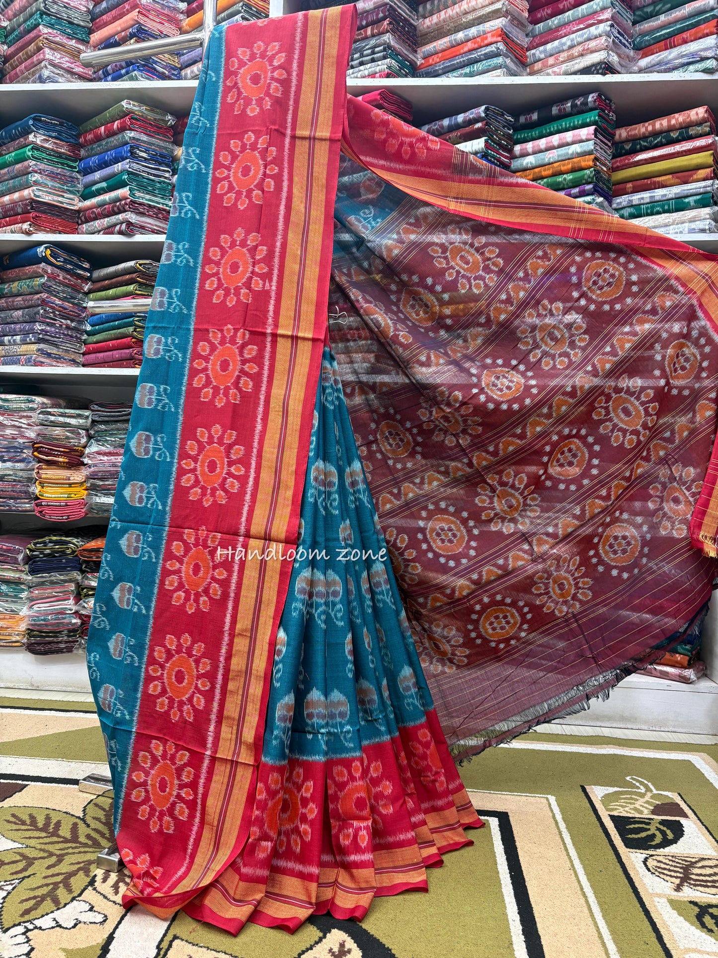 Scot flowers special cotton saree