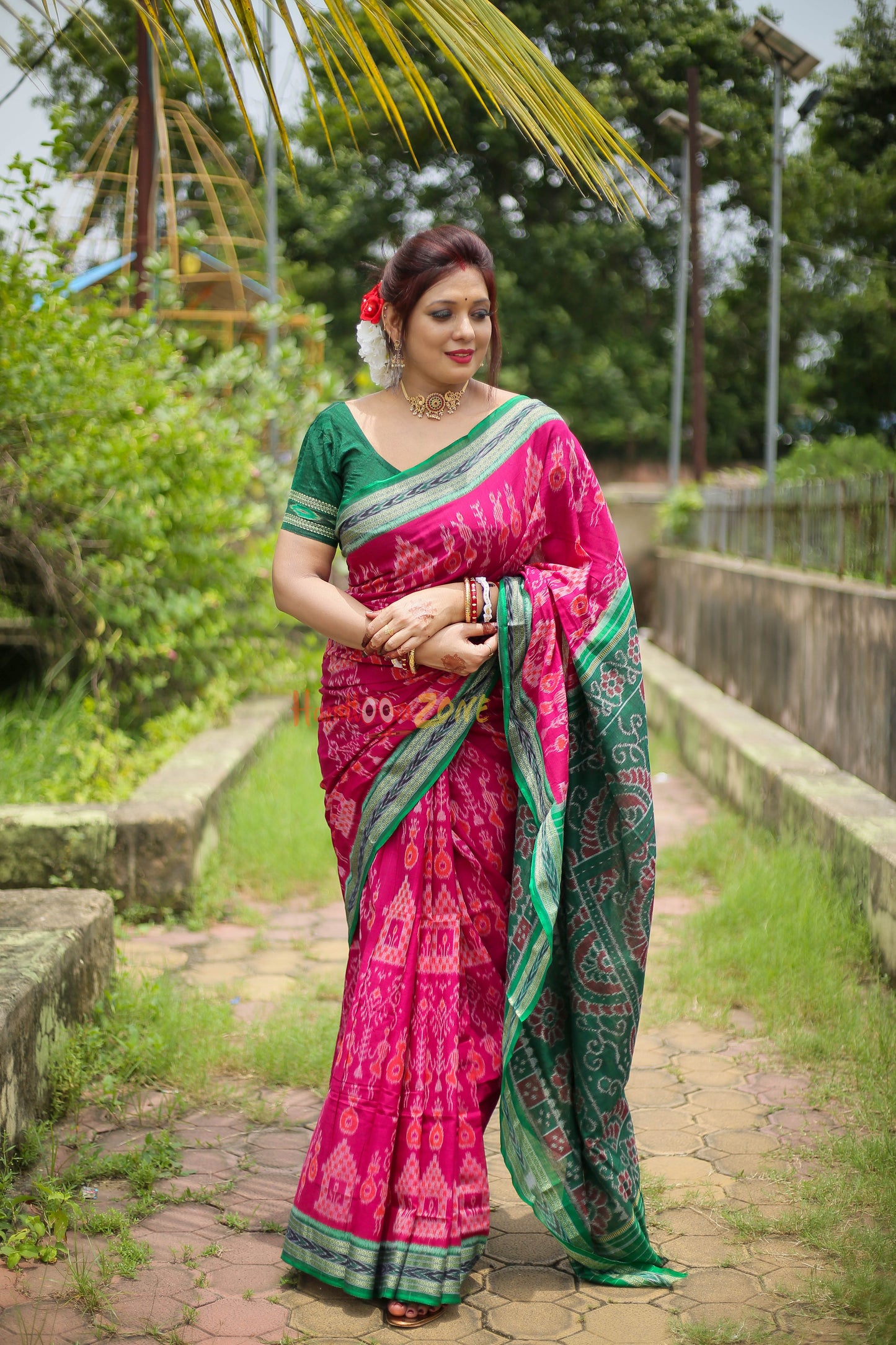 Special tribal tree khandua cotton saree