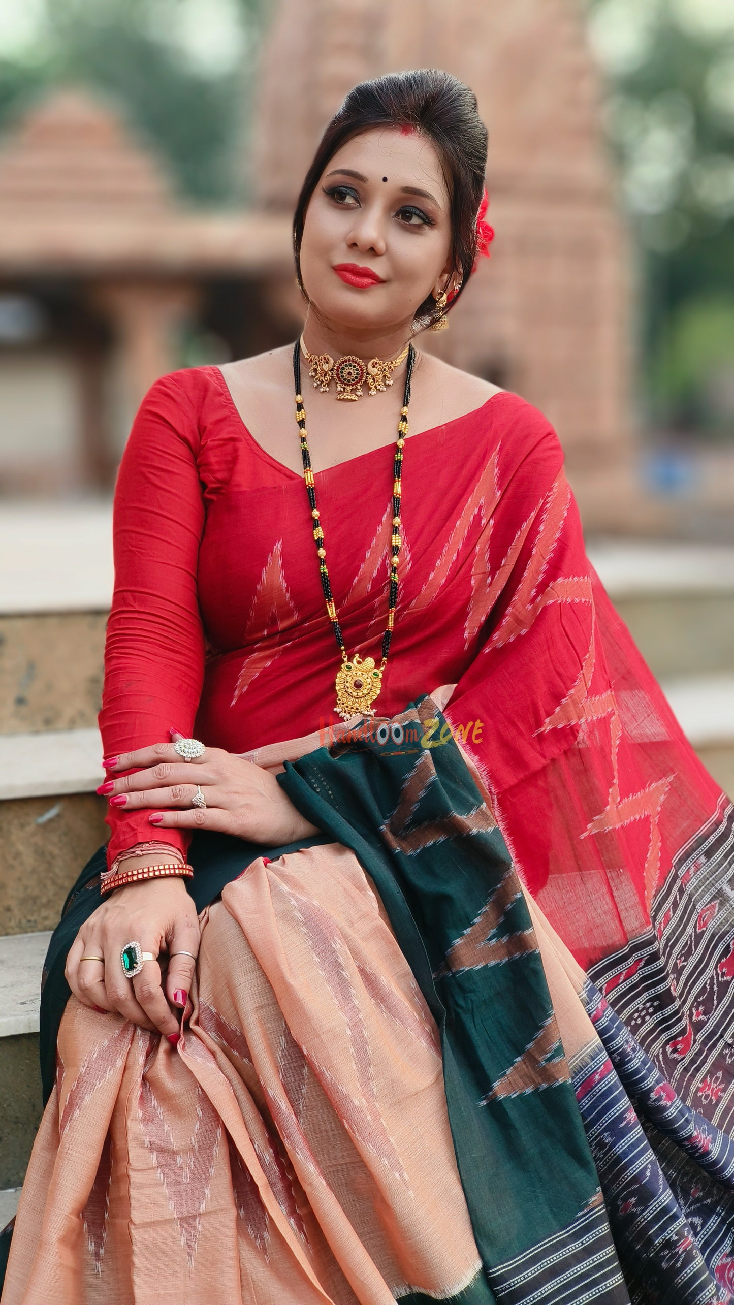 Exclusive 3d cotton saree
