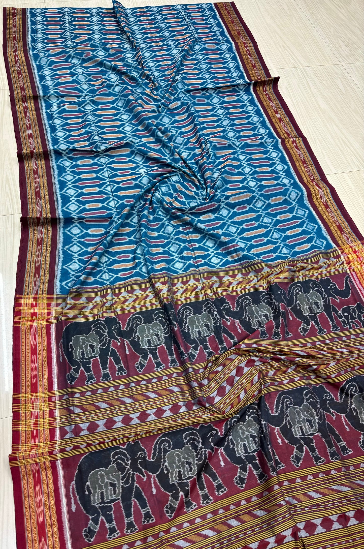 Contemporary cotton saree