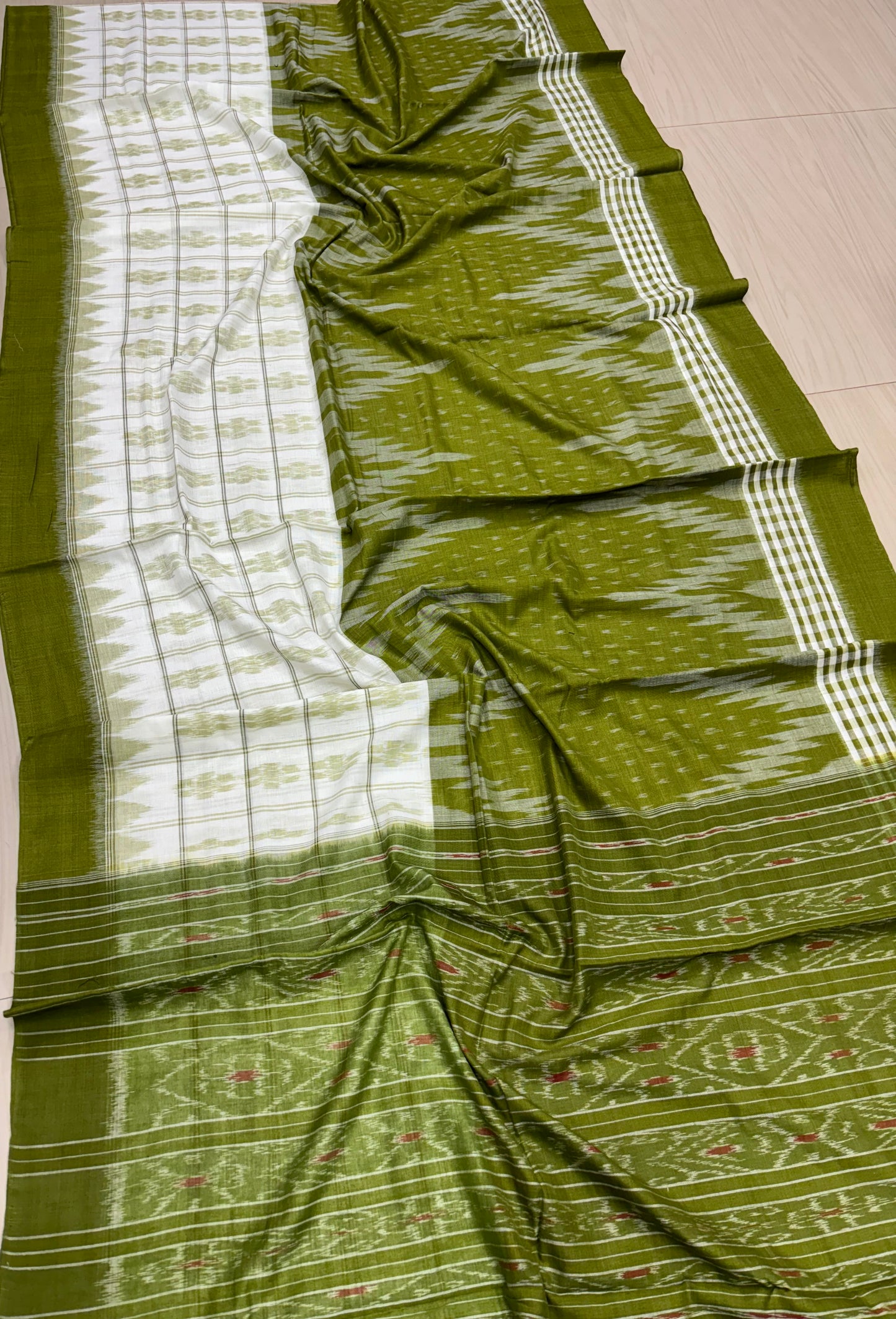 Half n half cotton saree