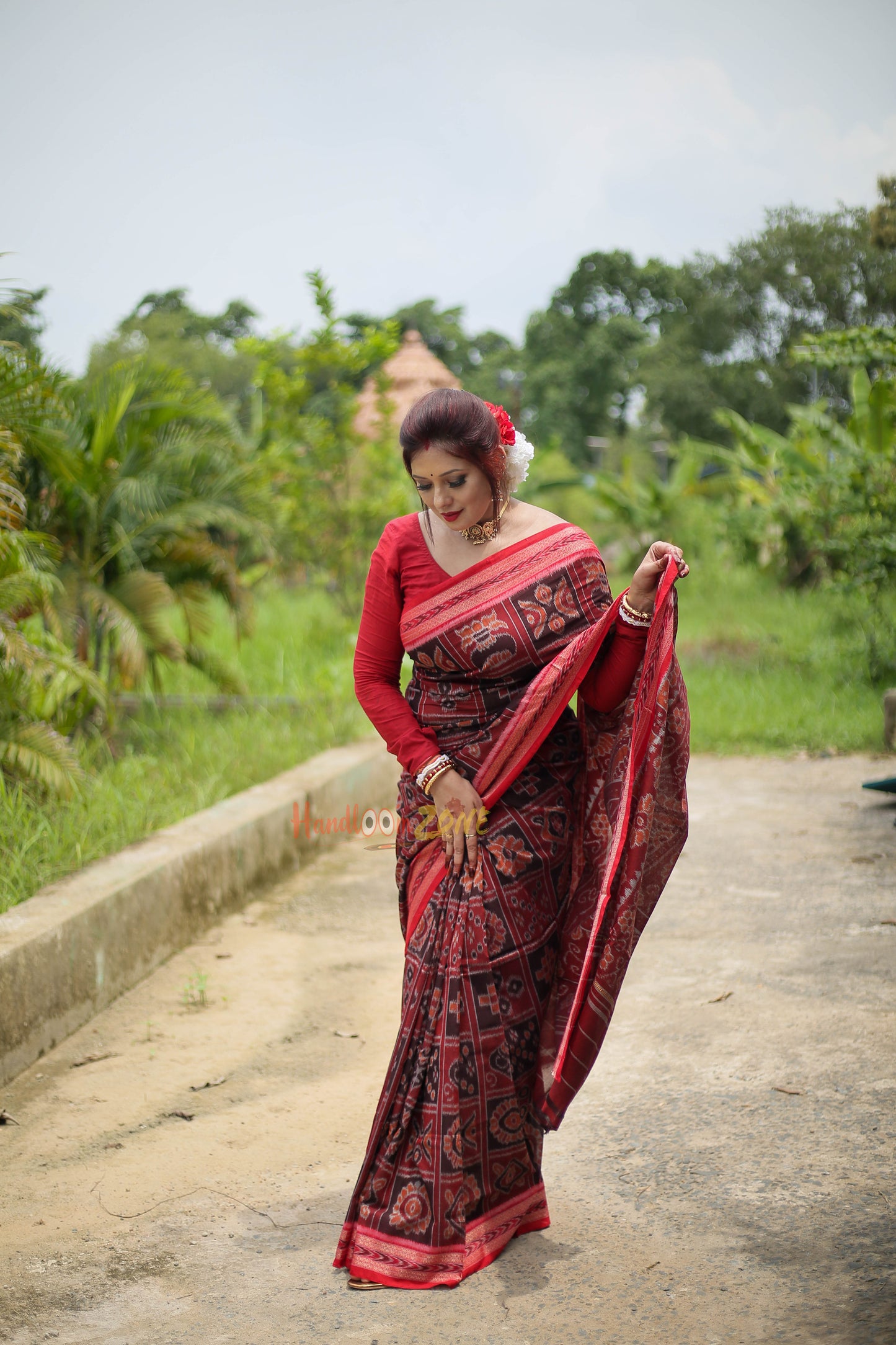 Exclusive nabakothi khandua cotton saree