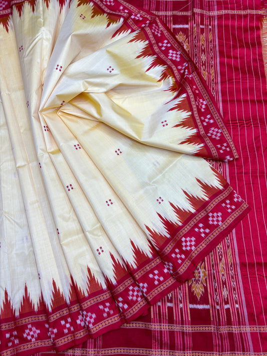 Border pasapali khandua silk saree