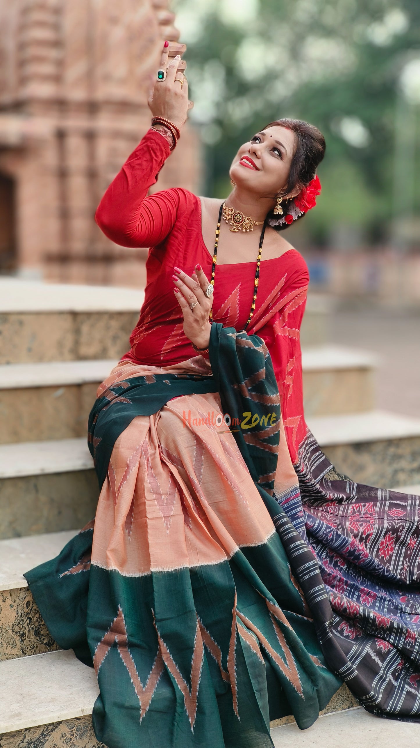 Exclusive 3d cotton saree