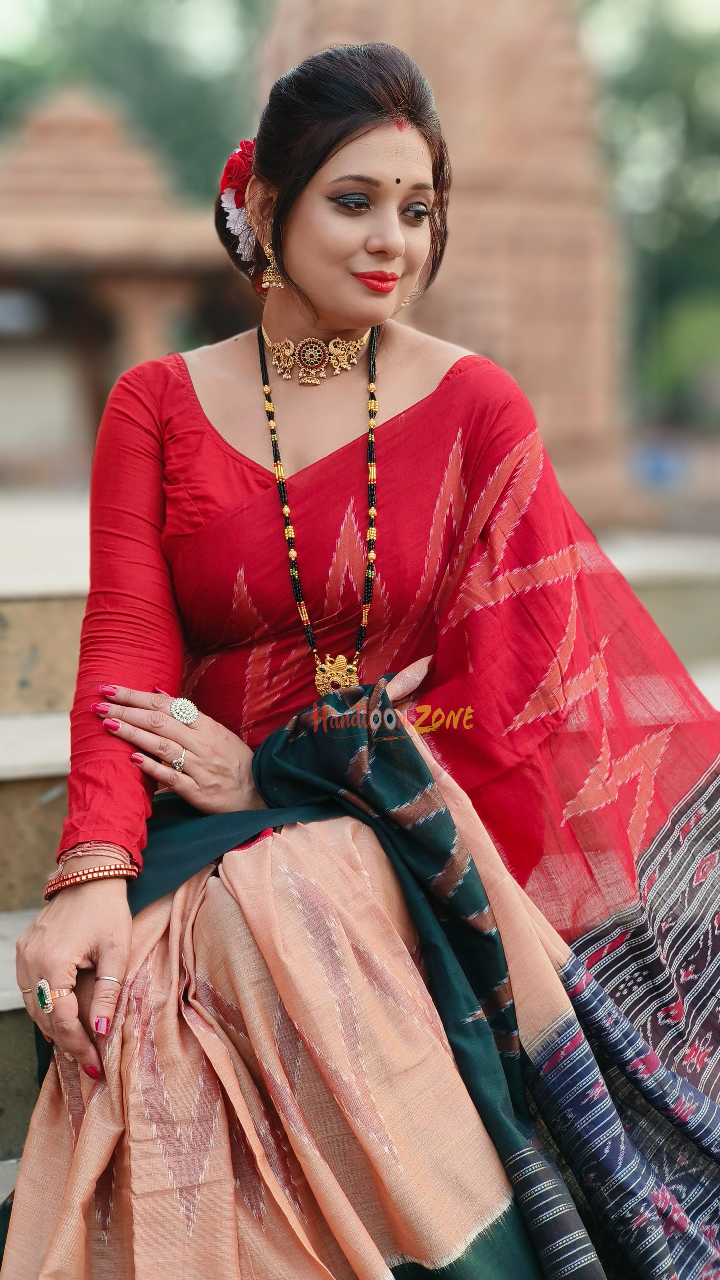 Exclusive 3d cotton saree