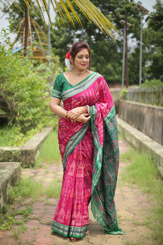 Special tribal tree khandua cotton saree
