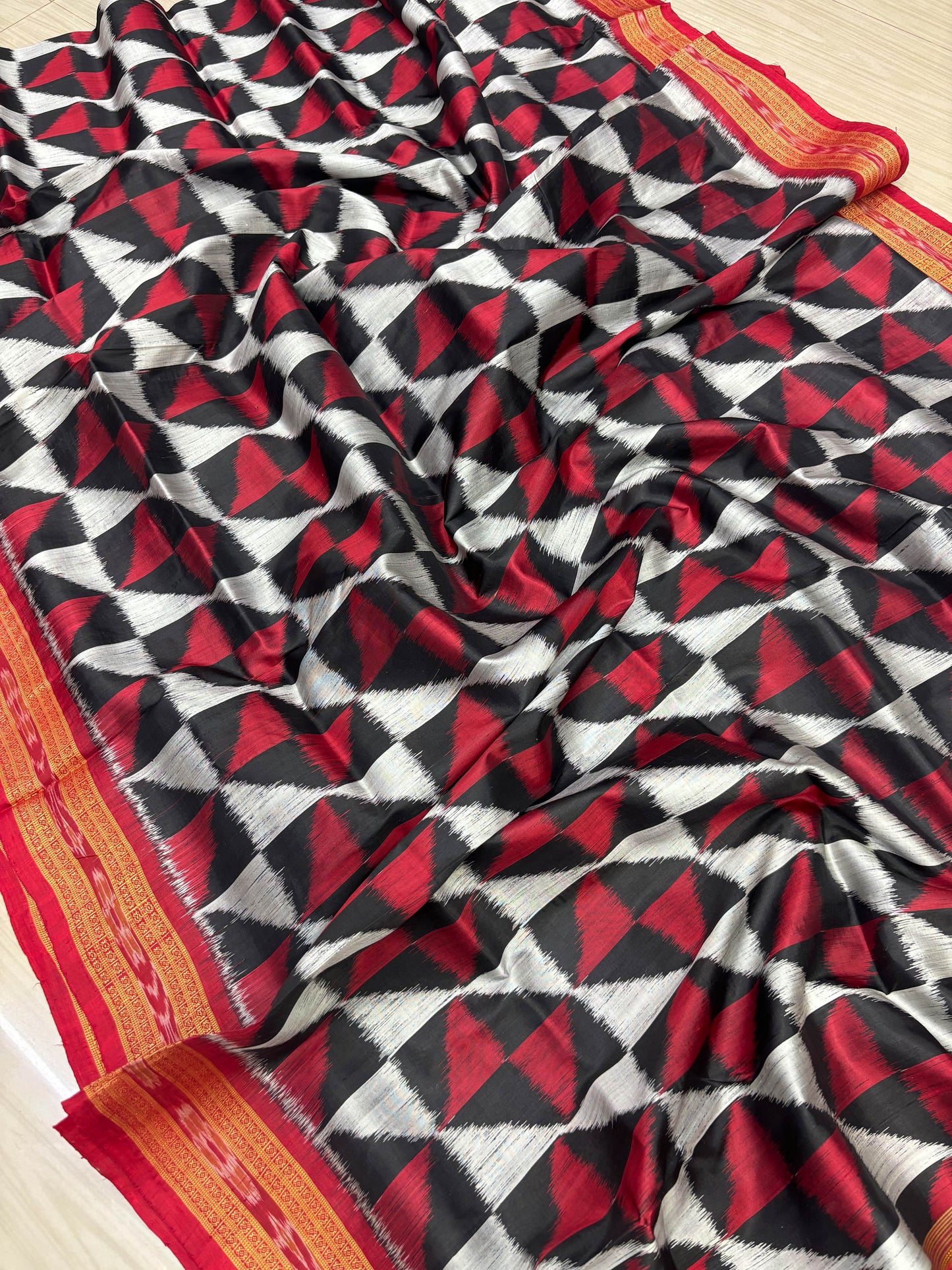 Pataka khandua silk saree