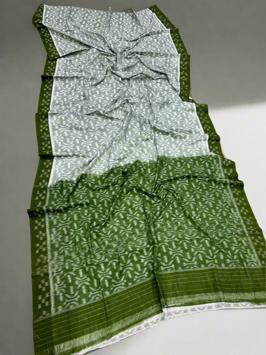 Flowers khandua cotton saree