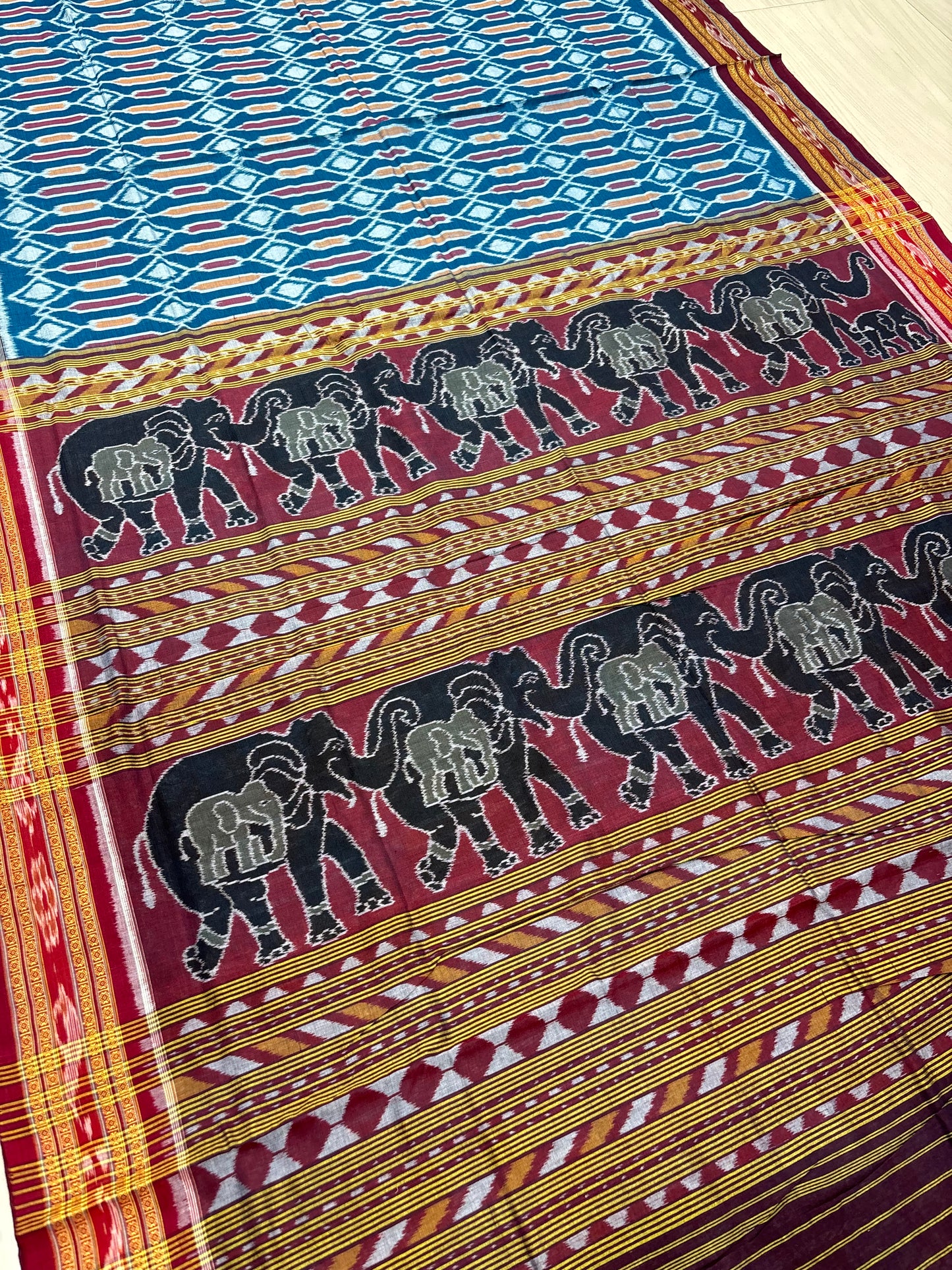 Contemporary cotton saree