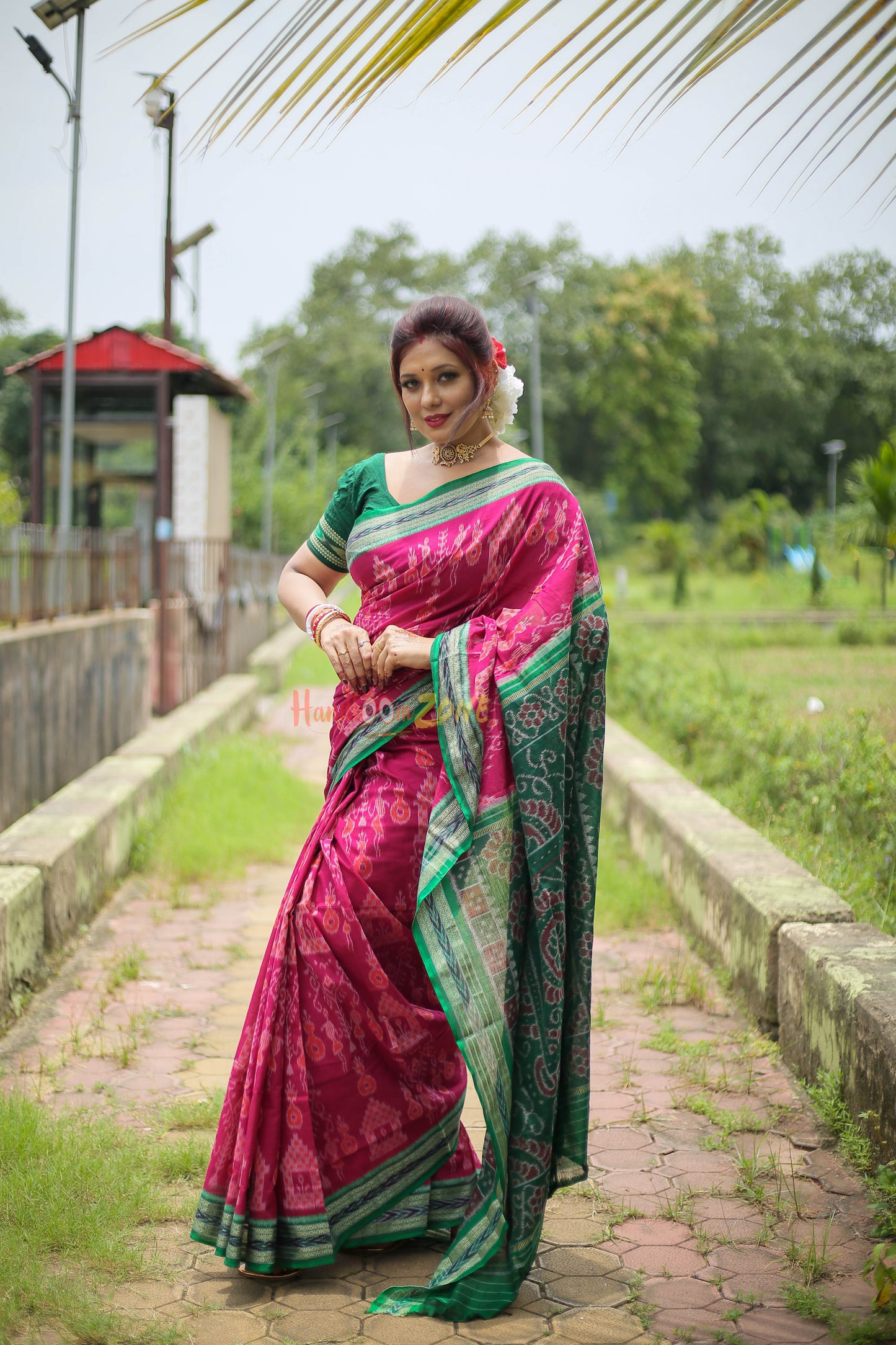 Special tribal tree khandua cotton saree
