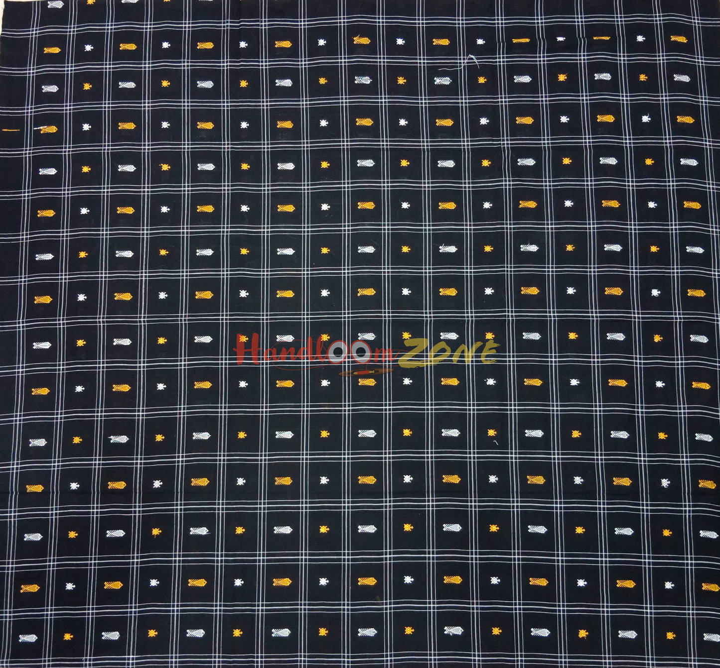 Black fish ππ buti ikat fabric