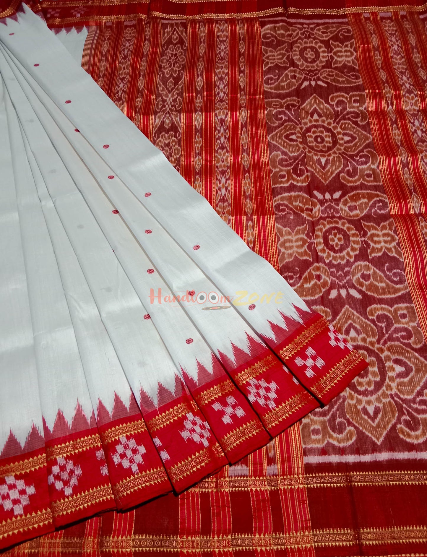 BORDER PASAPALI KHANDUA SAREE