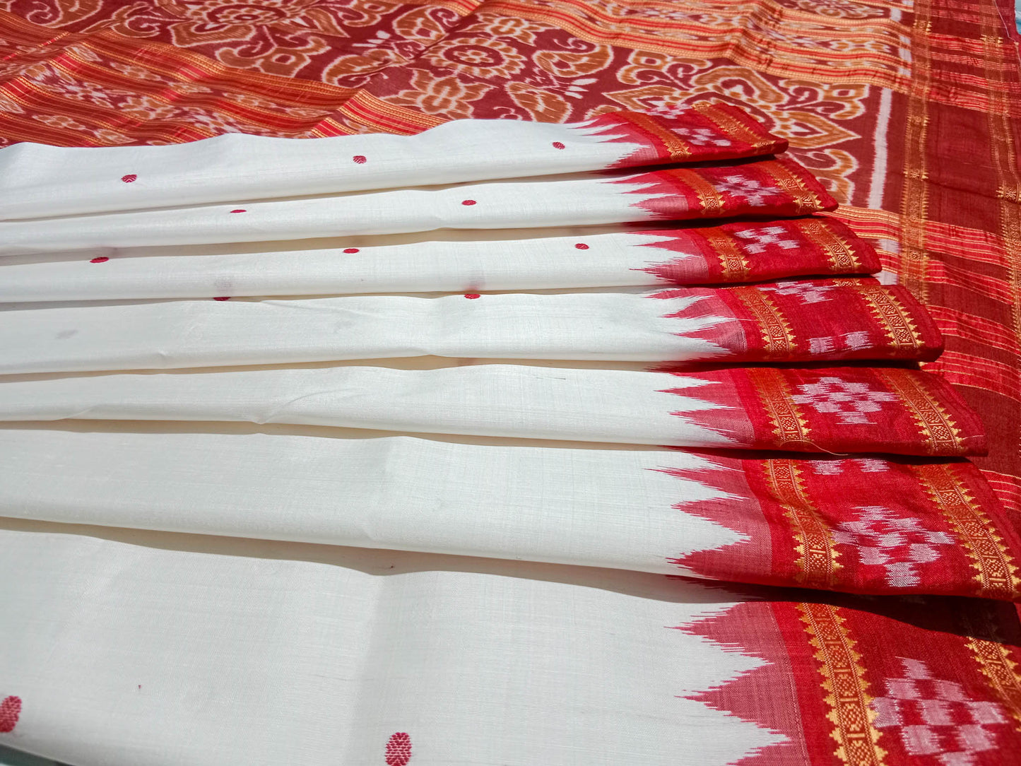 BORDER PASAPALI KHANDUA SAREE