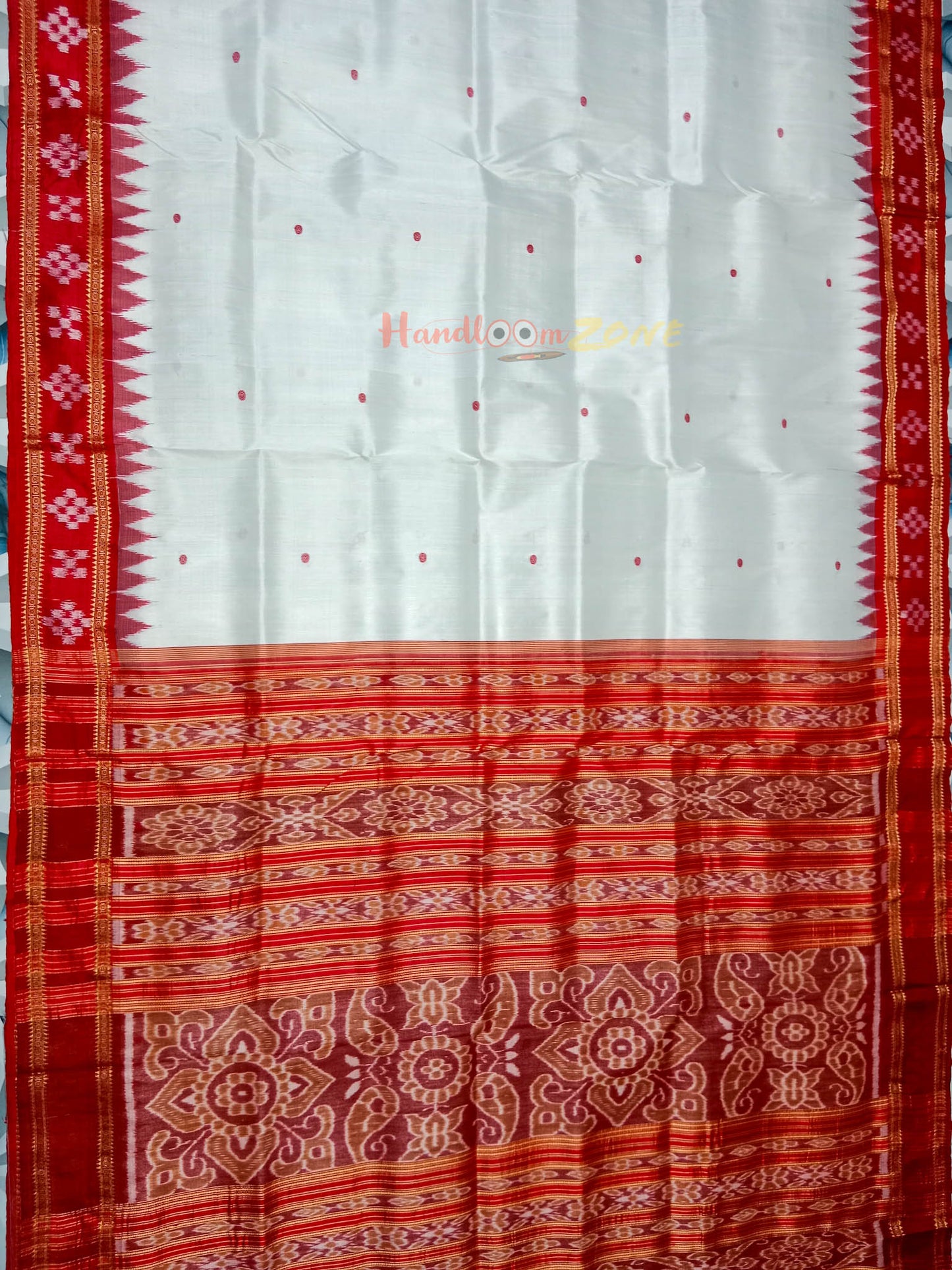 BORDER PASAPALI KHANDUA SAREE