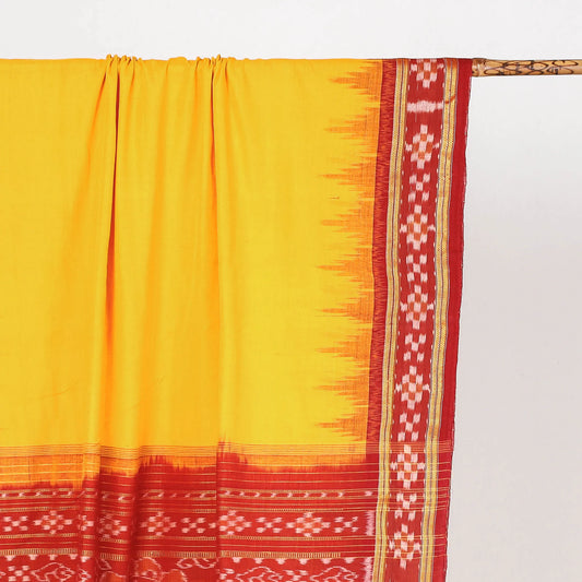 YELLOW RED BORDER PASAPALI COTTON SAREE