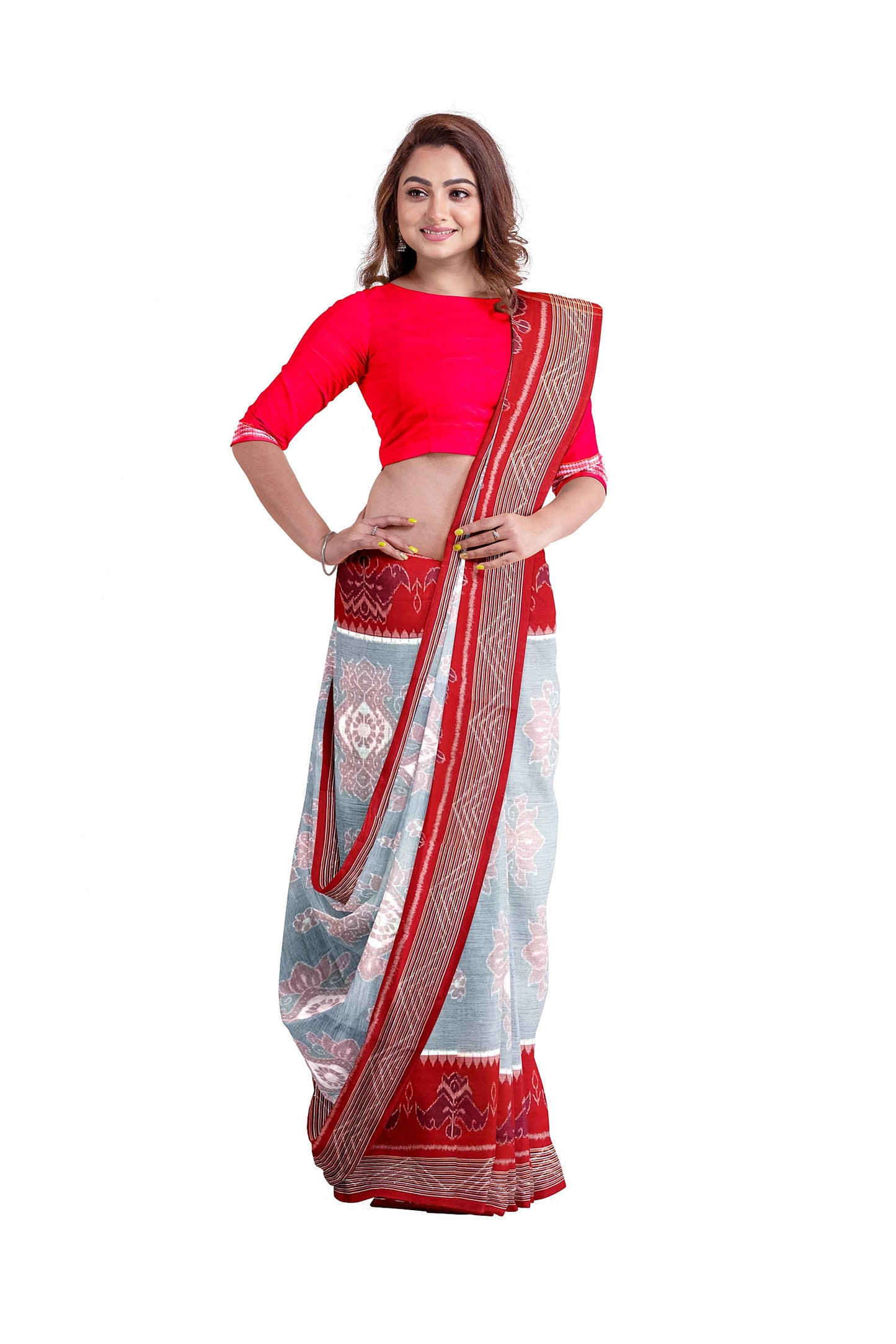 SPECIAL FLOWER COTTON SAREE