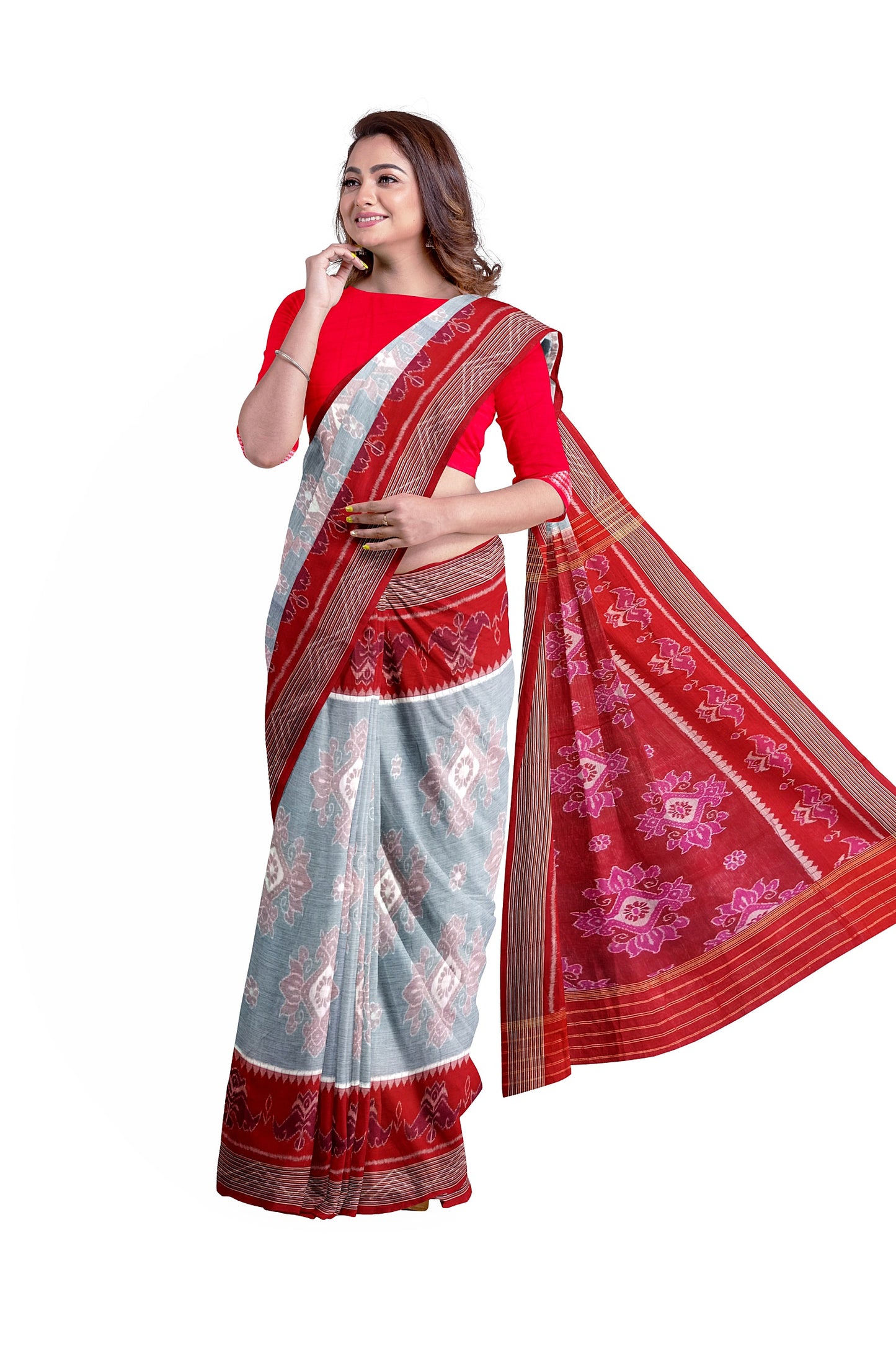 SPECIAL FLOWER COTTON SAREE