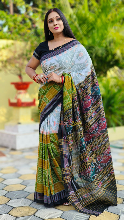 Half and half box saree