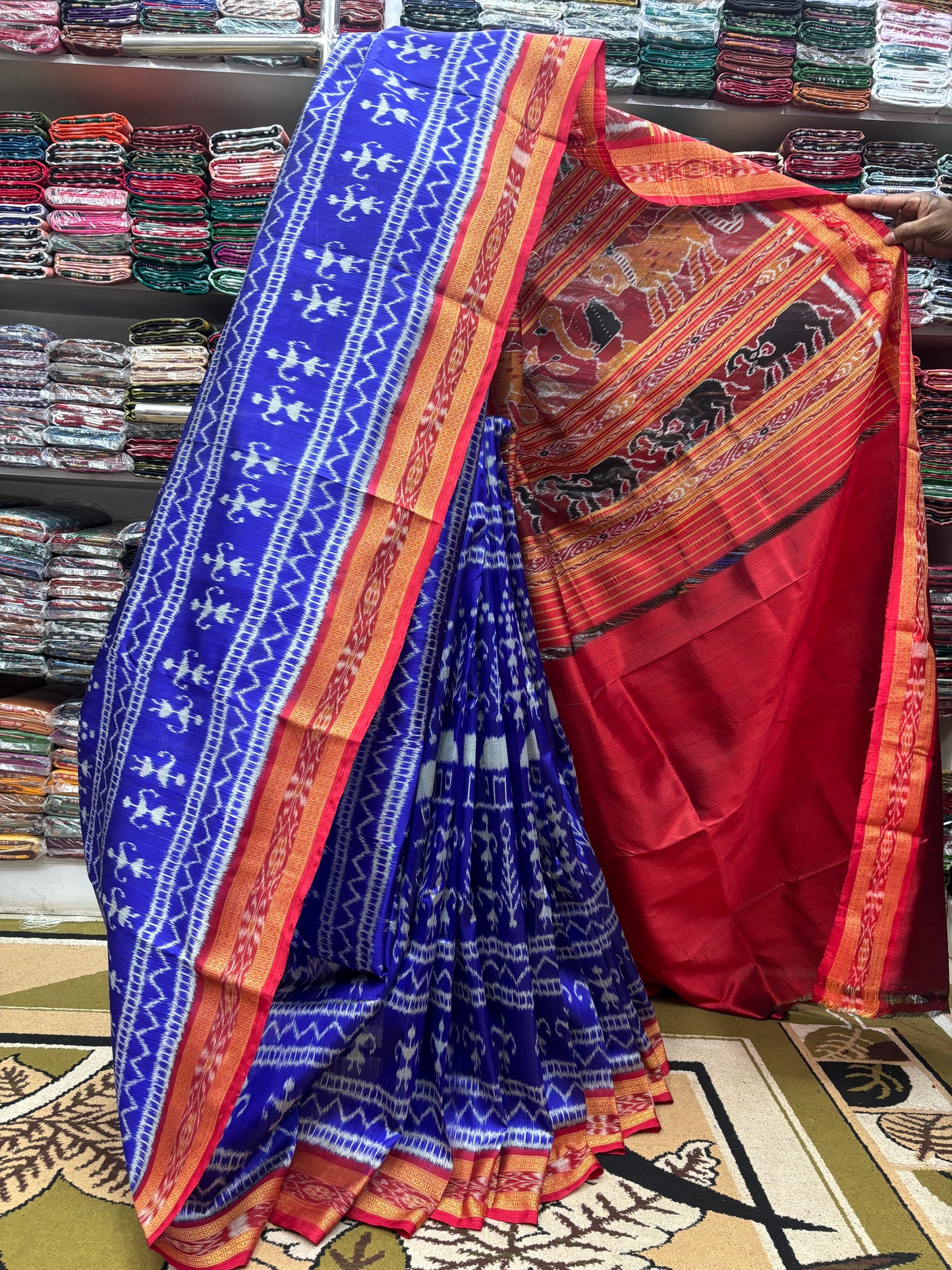 Exclusive body tribal khandua silk saree