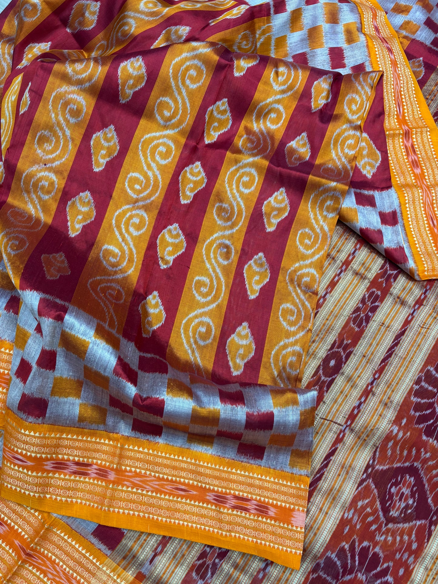 Sankha scot khandua silk saree