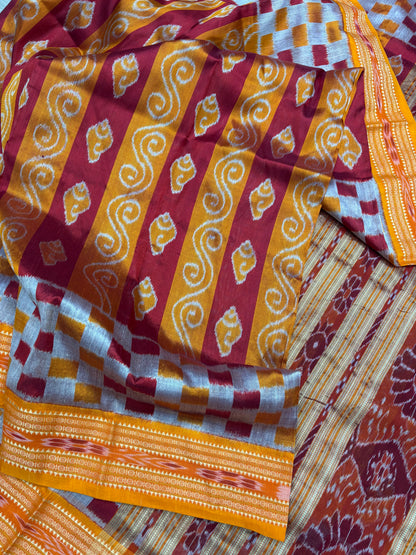 Sankha scot khandua silk saree